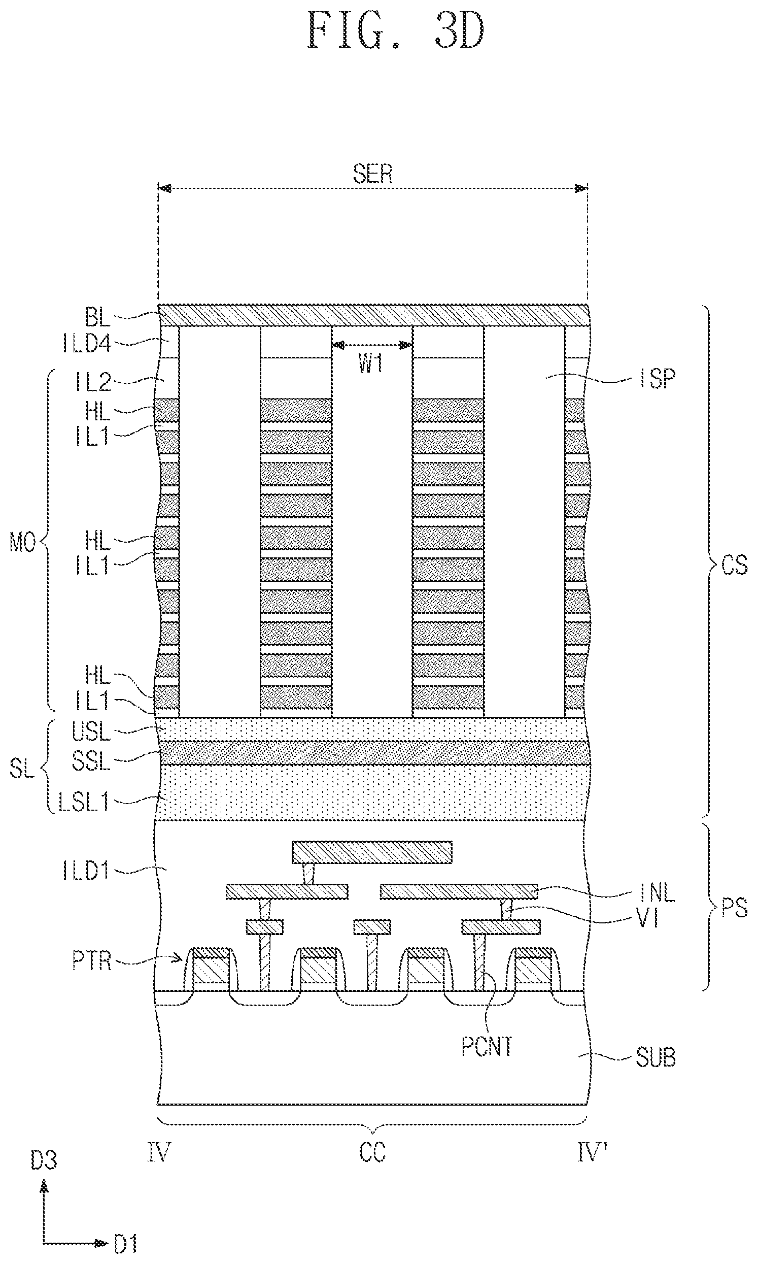 Patent US11778834 Figure 6 – Three-dimensional (3D) semiconductor memory device