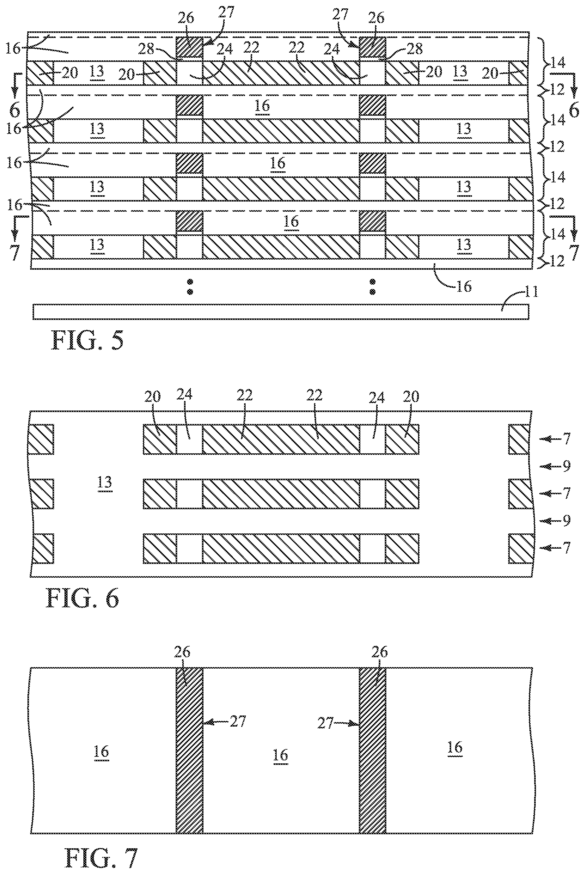 Patent US11778838 Figure 3 – Memory arrays comprising vertically-alternating tiers of insulative material and memory cells and methods of forming a memory array