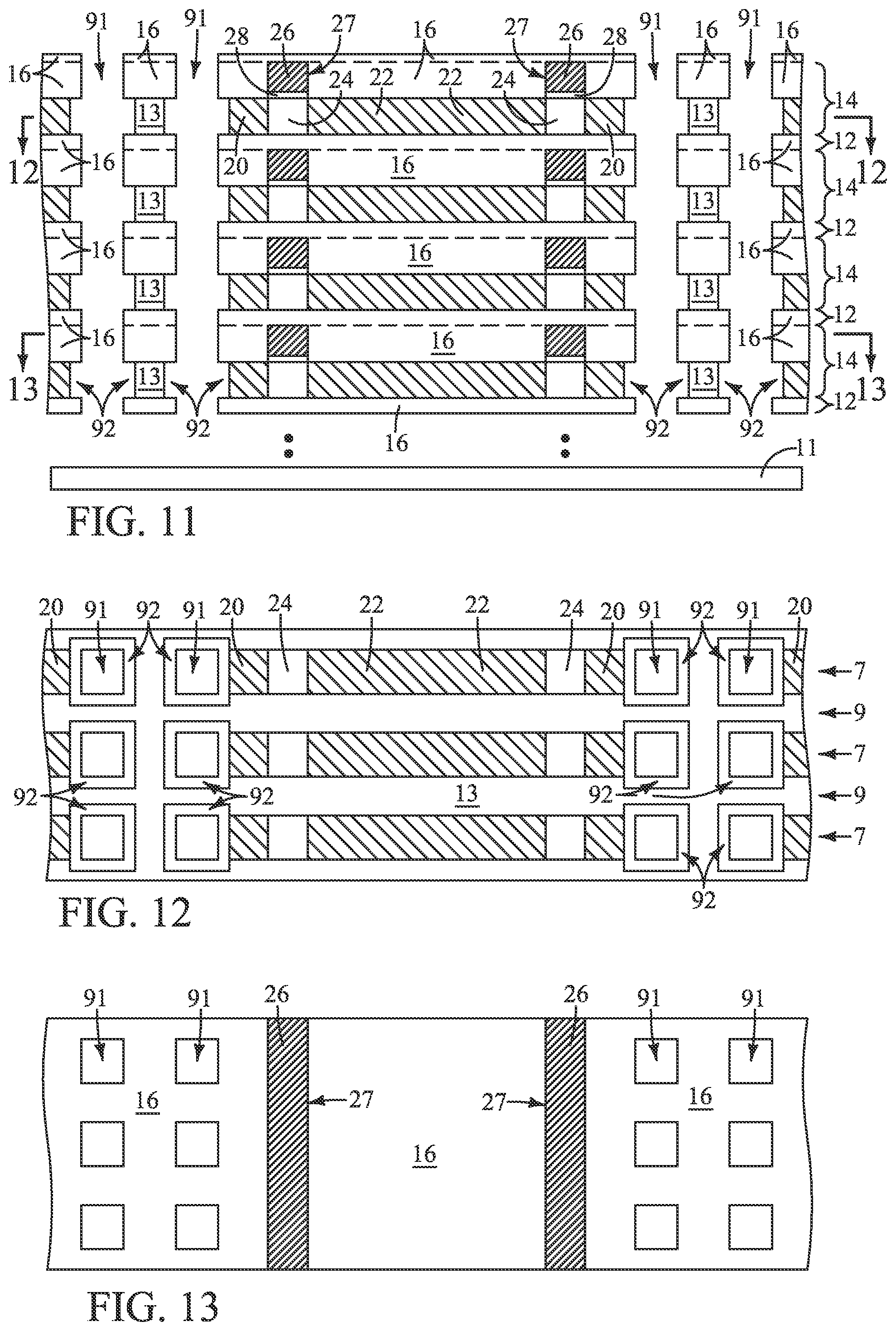 Patent US11778838 Figure 5 – Memory arrays comprising vertically-alternating tiers of insulative material and memory cells and methods of forming a memory array