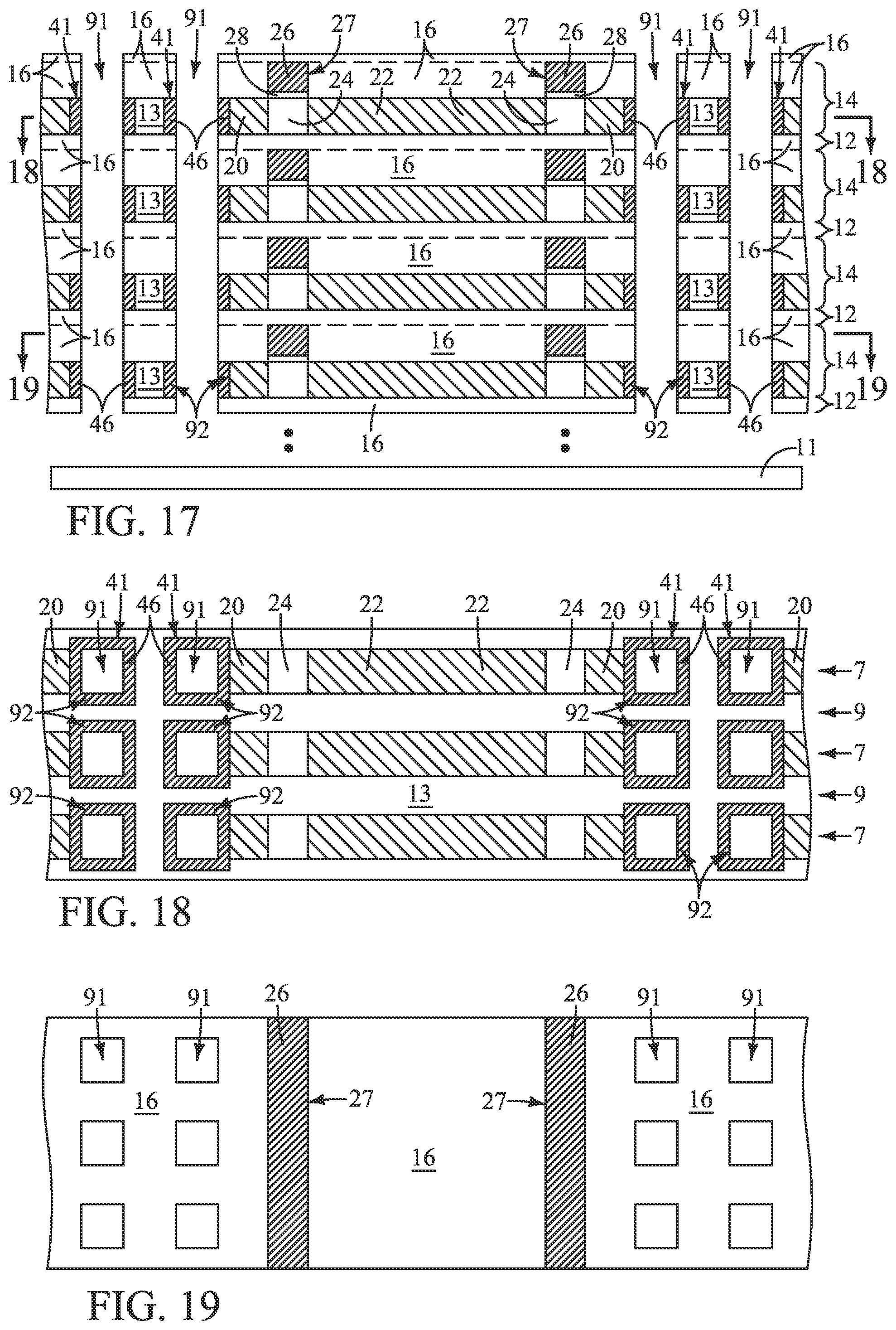 Patent US11778838 Figure 7 – Memory arrays comprising vertically-alternating tiers of insulative material and memory cells and methods of forming a memory array