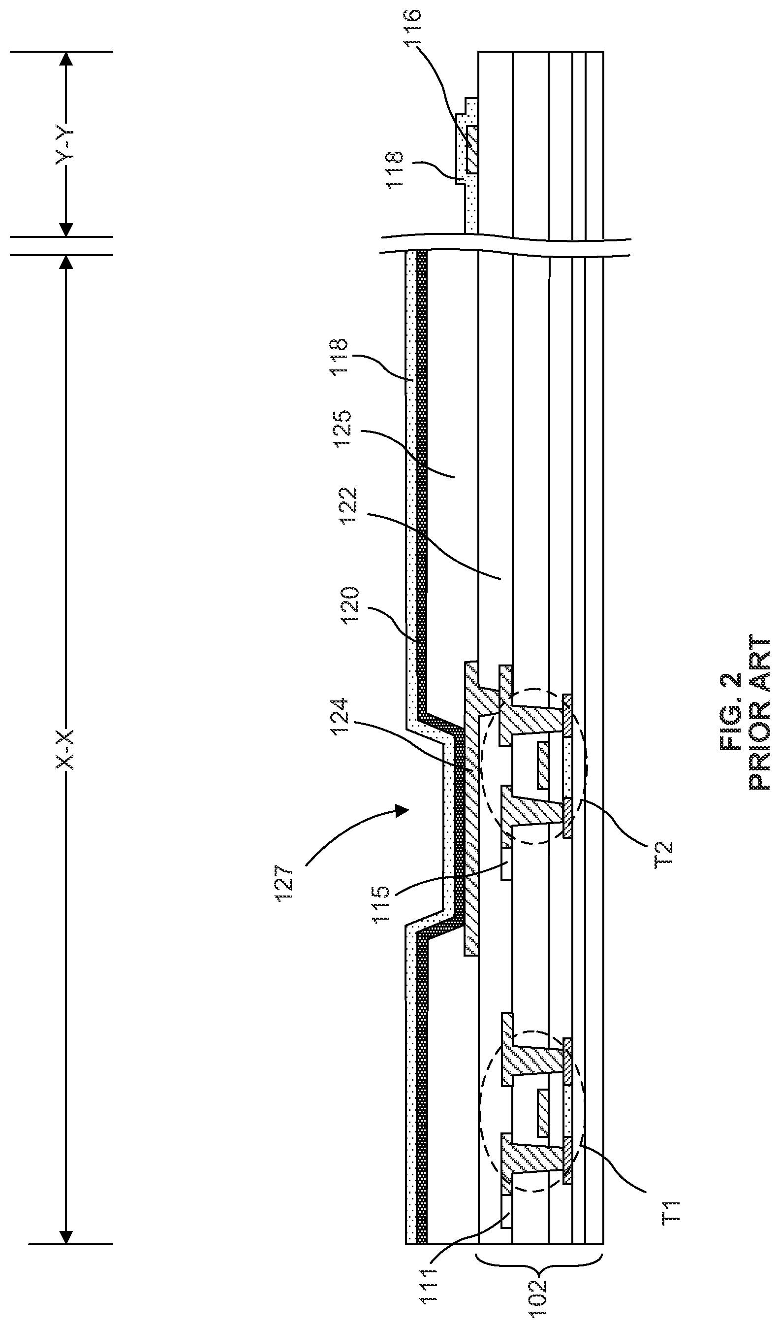 Patent US11778842 Figure 2 – Light emitting diode display with redundancy scheme
