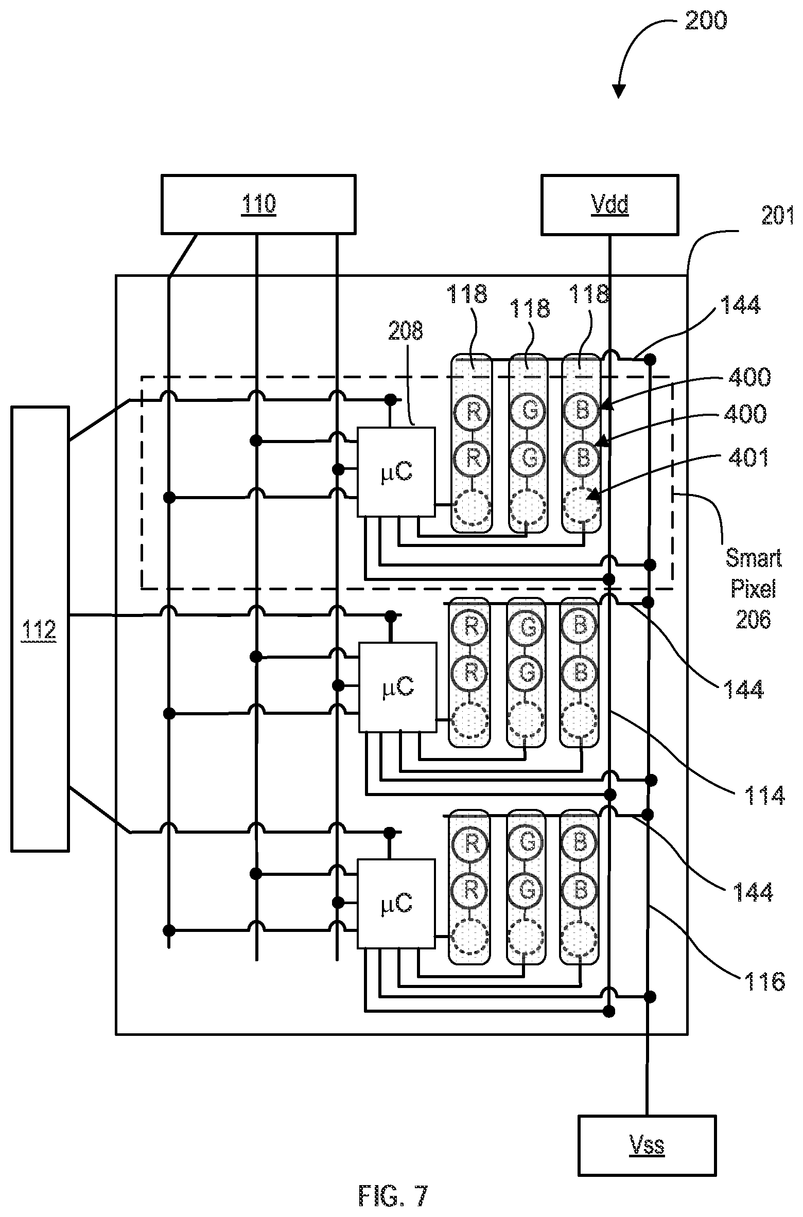 Patent US11778842 Figure 20 – Light emitting diode display with redundancy scheme
