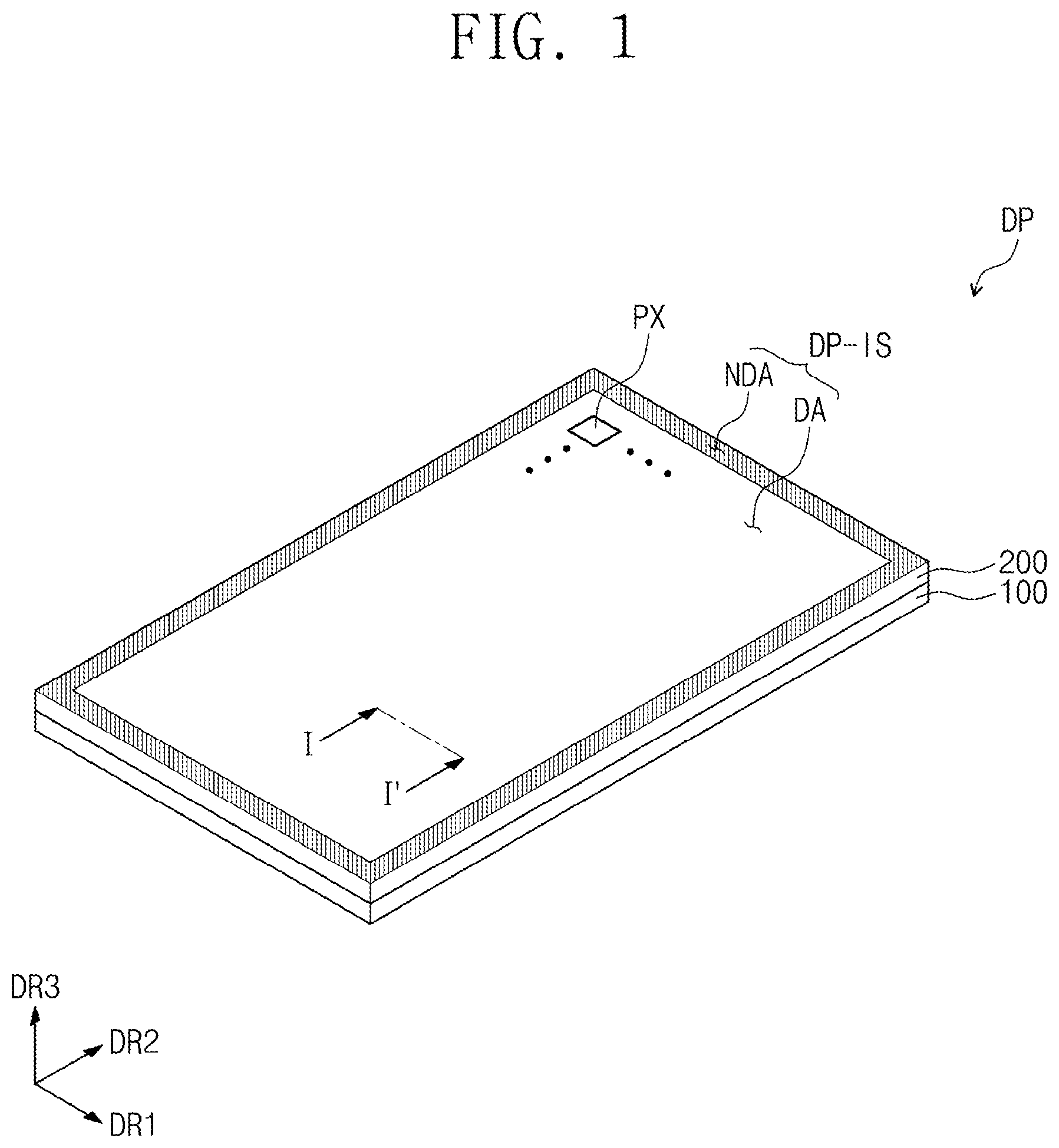 Patent US11778844 — Light emitting element and display panel including the same — Figure 1