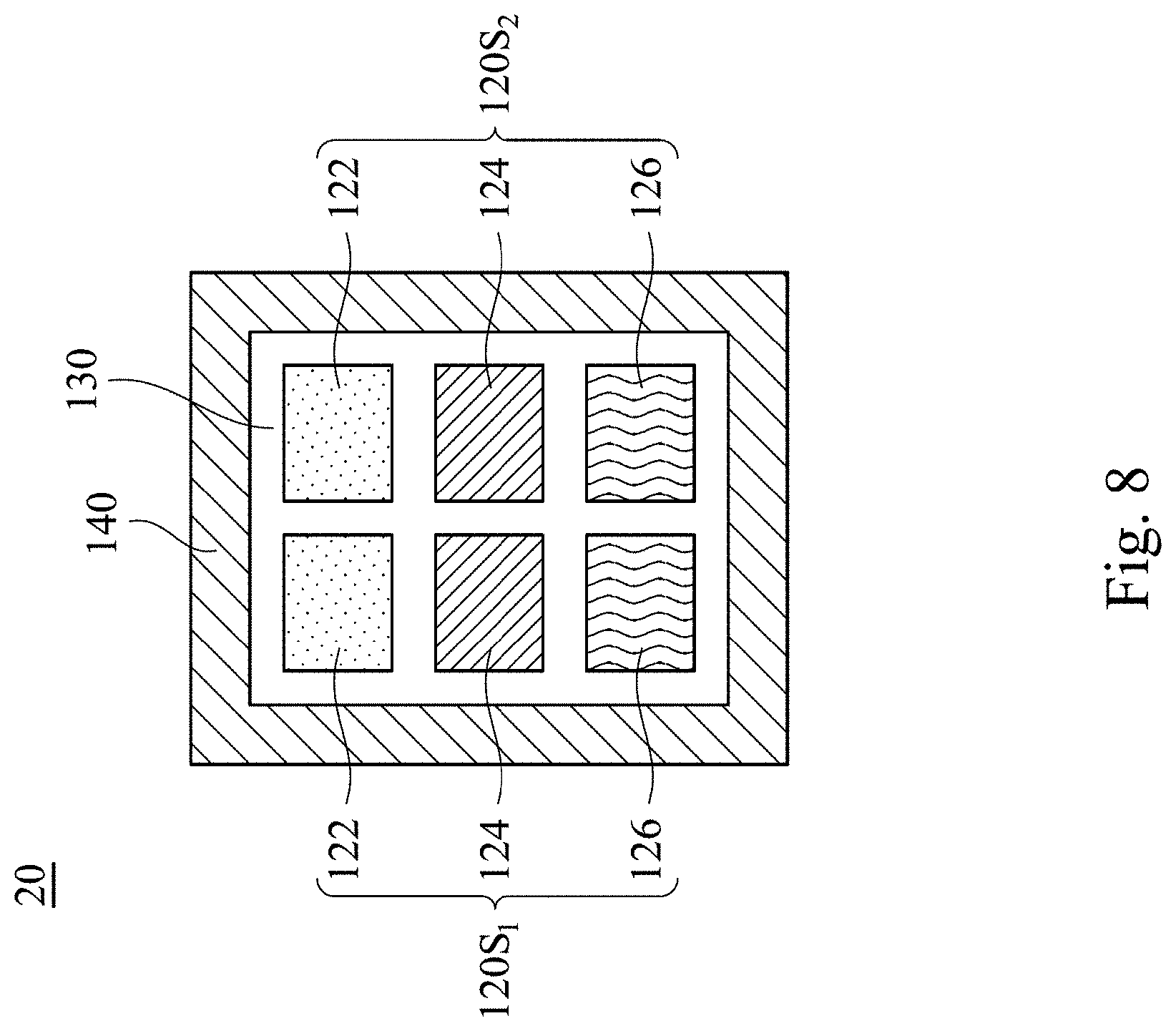 Patent US11778845 Figure 7 – Pixel array package structure and display panel
