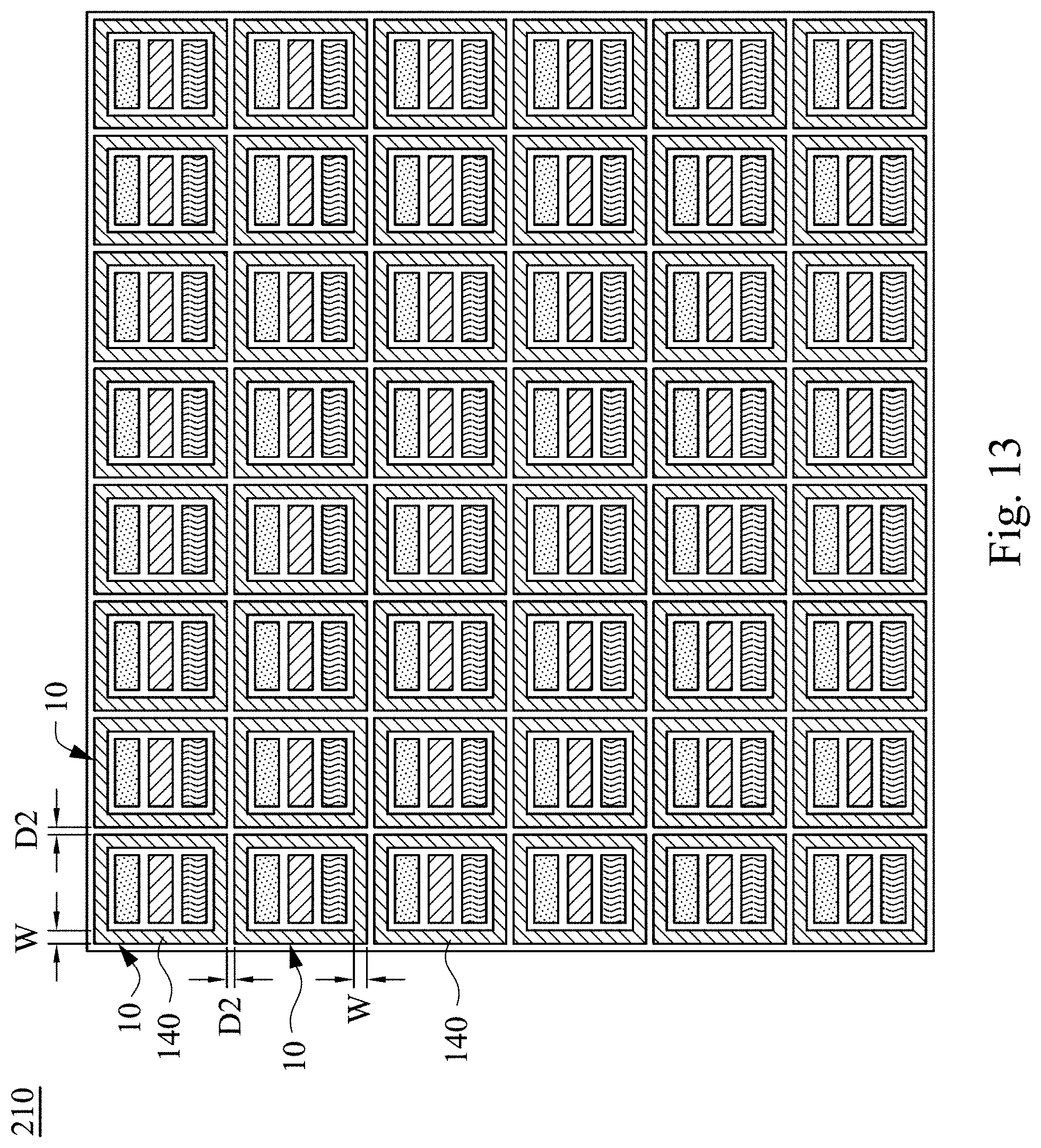 Patent US11778845 Figure 12 – Pixel array package structure and display panel
