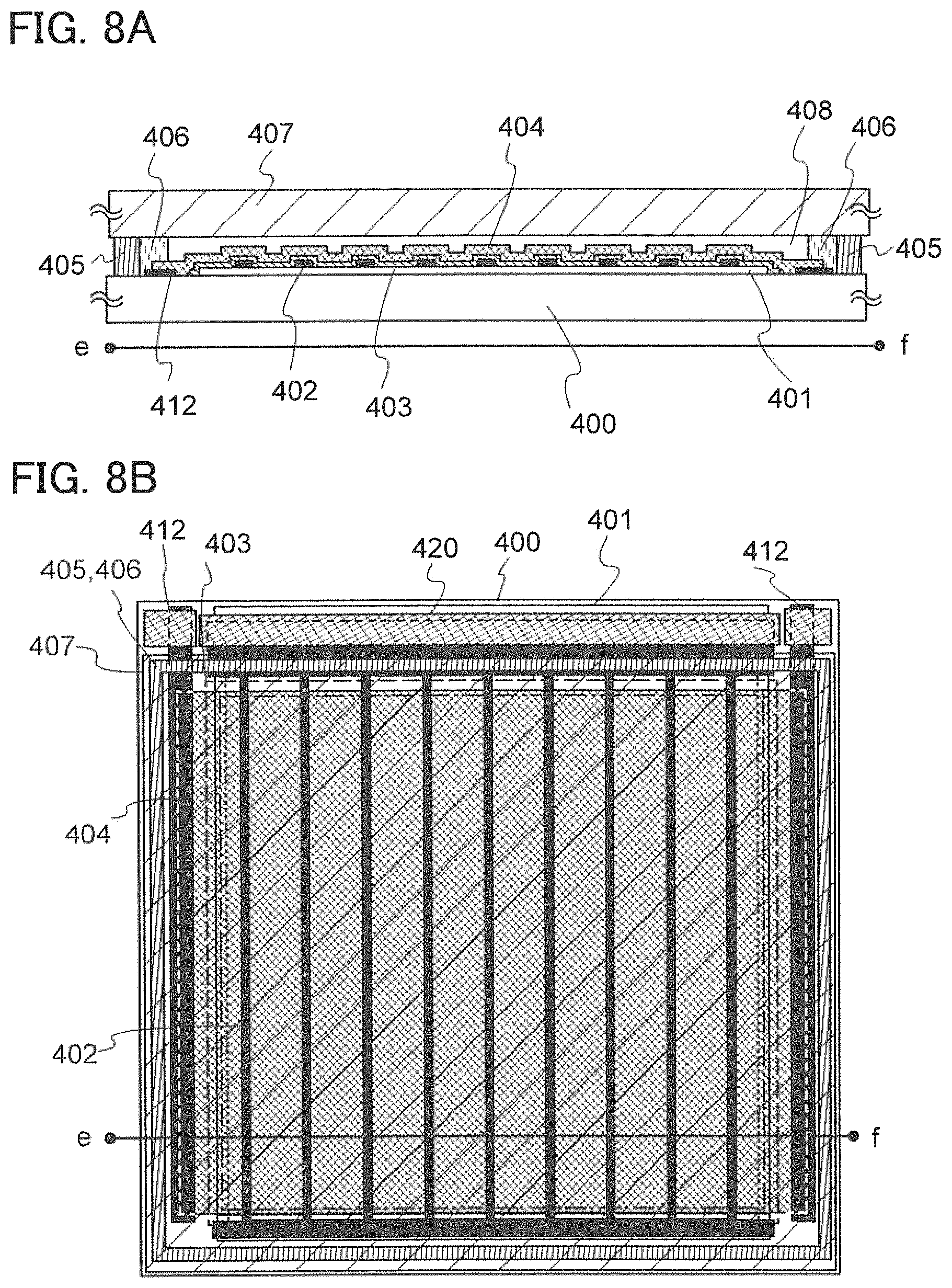 Patent US11778846 Figure 8 – Light-emitting element, light-emitting device, display device, electronic device, and lighting device
