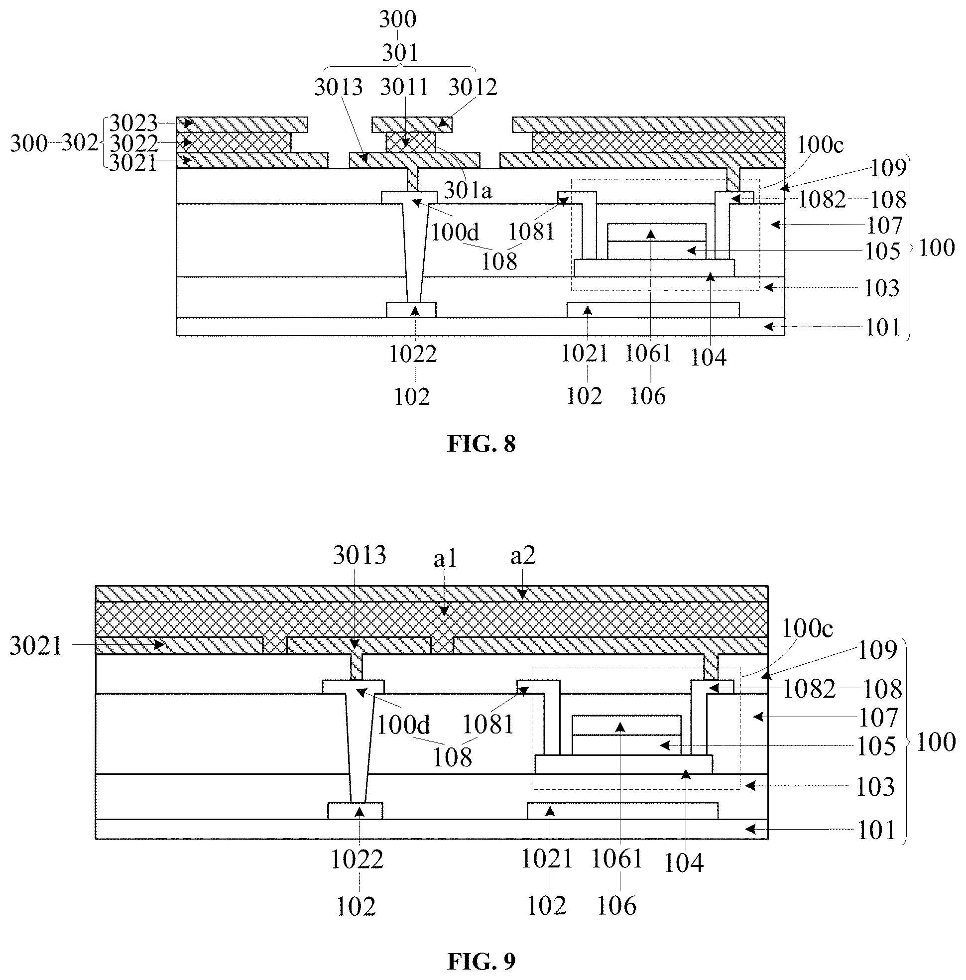 Patent US11778847 Figure 5 – Display panel, method for manufacturing same, and display device