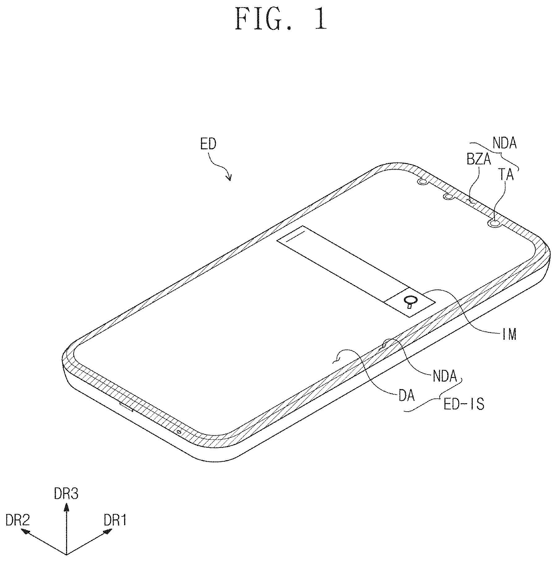 Patent US11778849 Figure 1 – Display module, display panel, and method for manufacturing the display panel