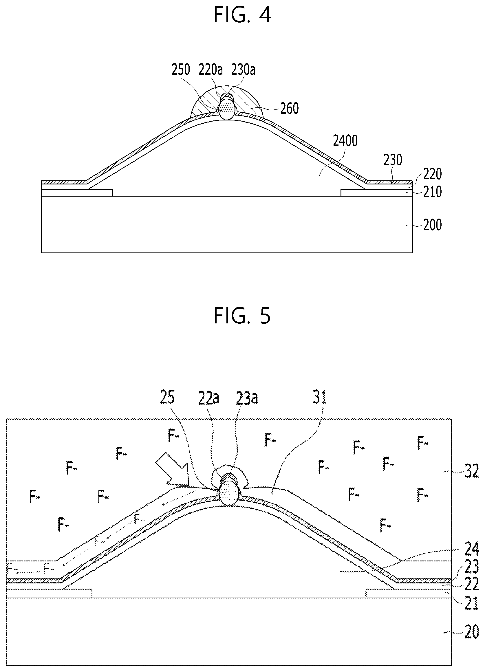 Patent US11778851 Figure 4 – Light-emitting display device and method of manufacturing the same