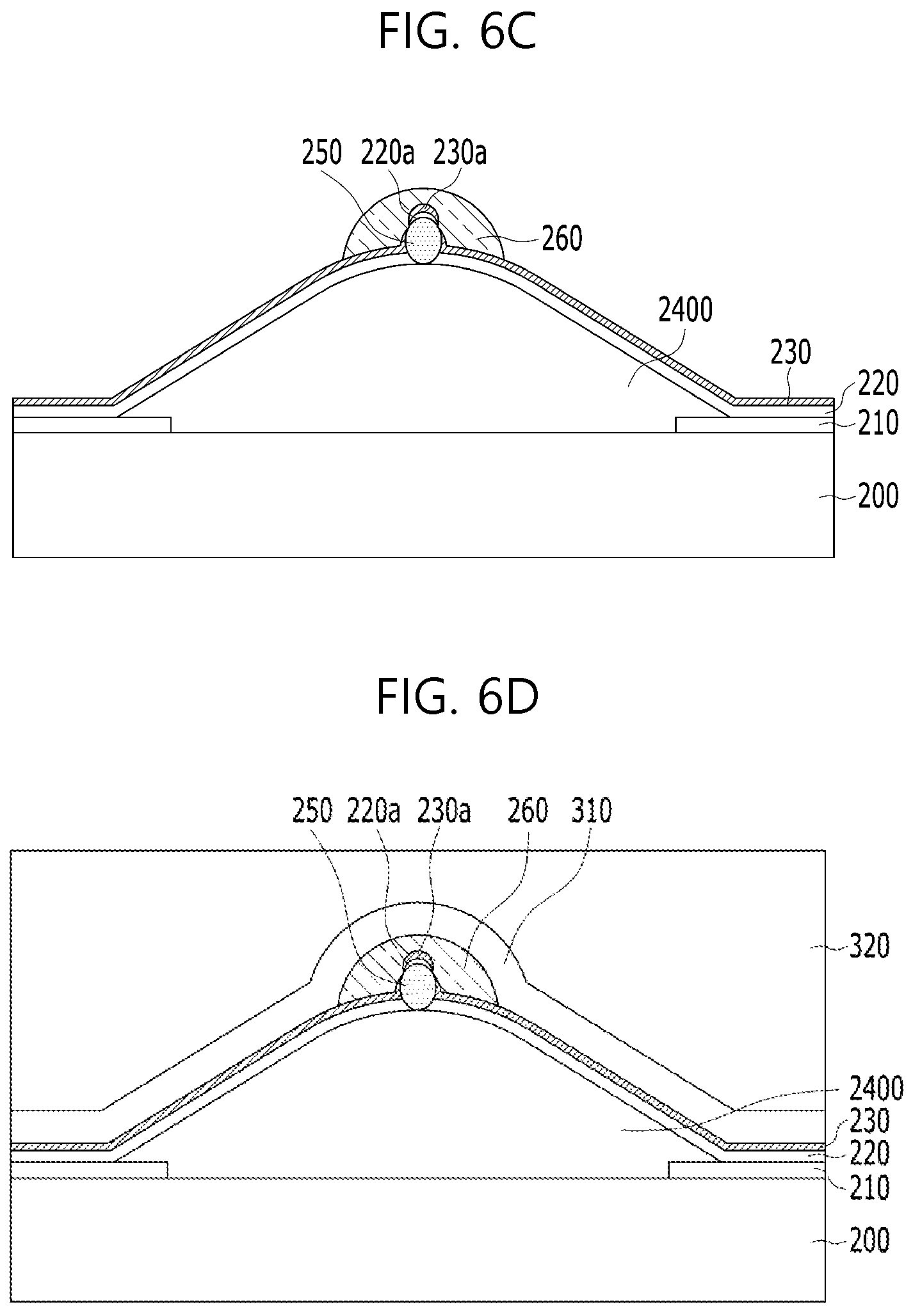 Patent US11778851 Figure 6 – Light-emitting display device and method of manufacturing the same