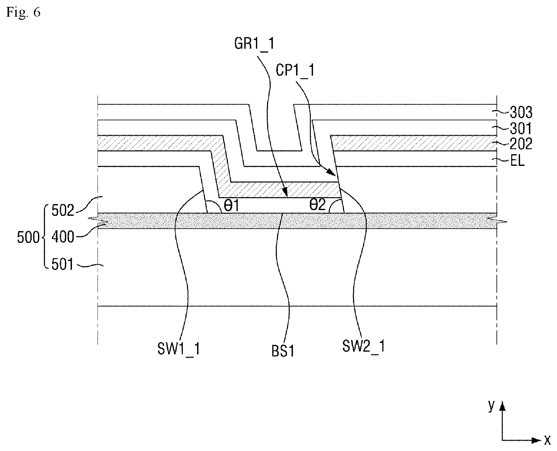 Patent US11778852 Figure 6 – Display device and method of manufacturing the same