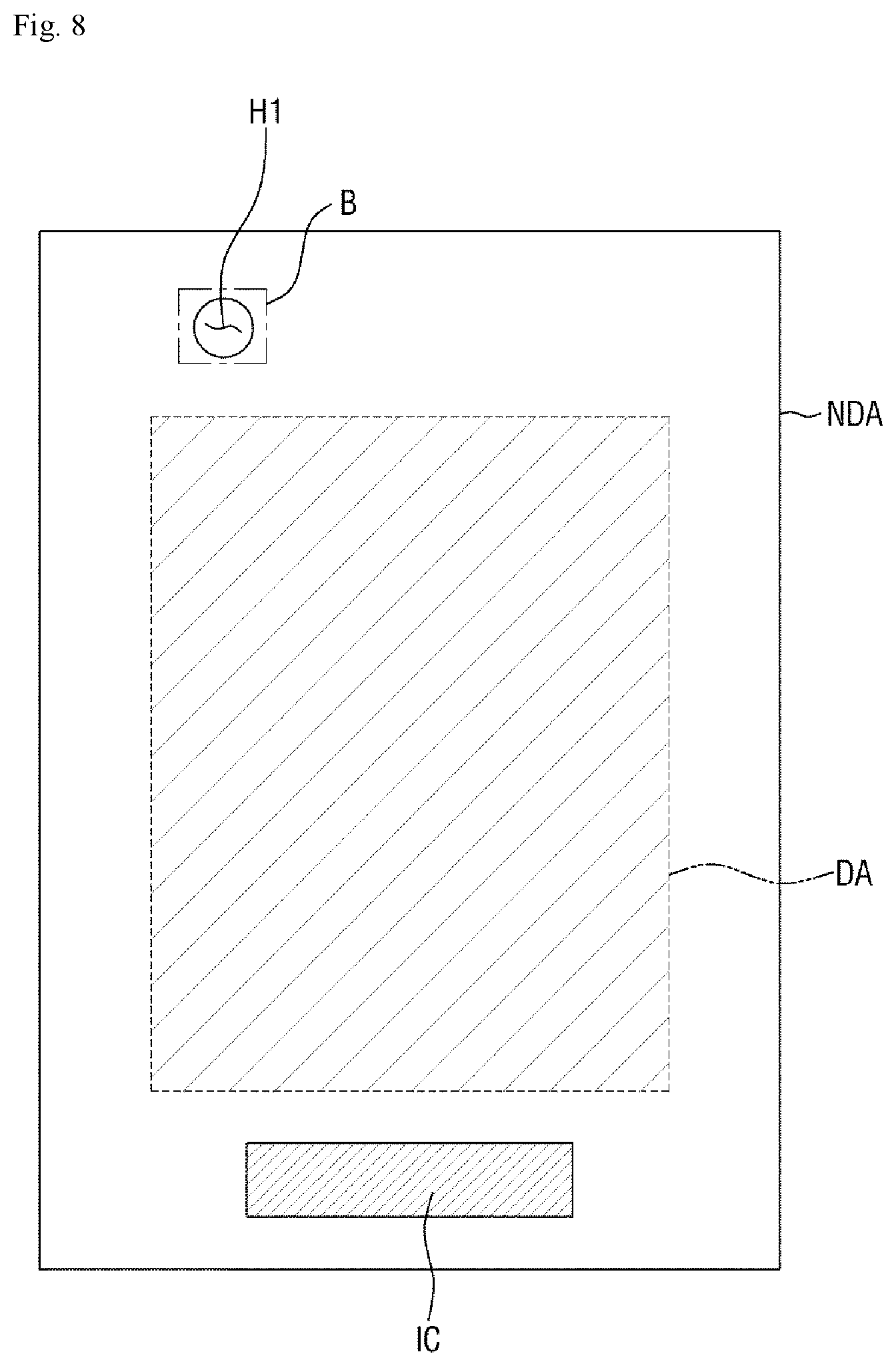 Patent US11778852 Figure 8 – Display device and method of manufacturing the same