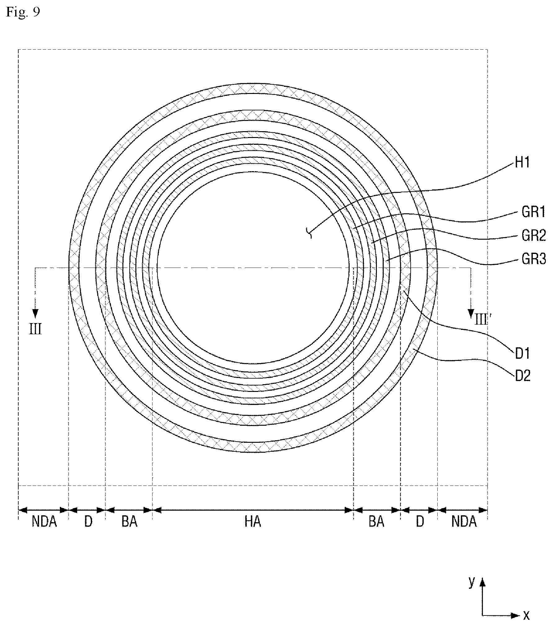 Patent US11778852 Figure 9 – Display device and method of manufacturing the same