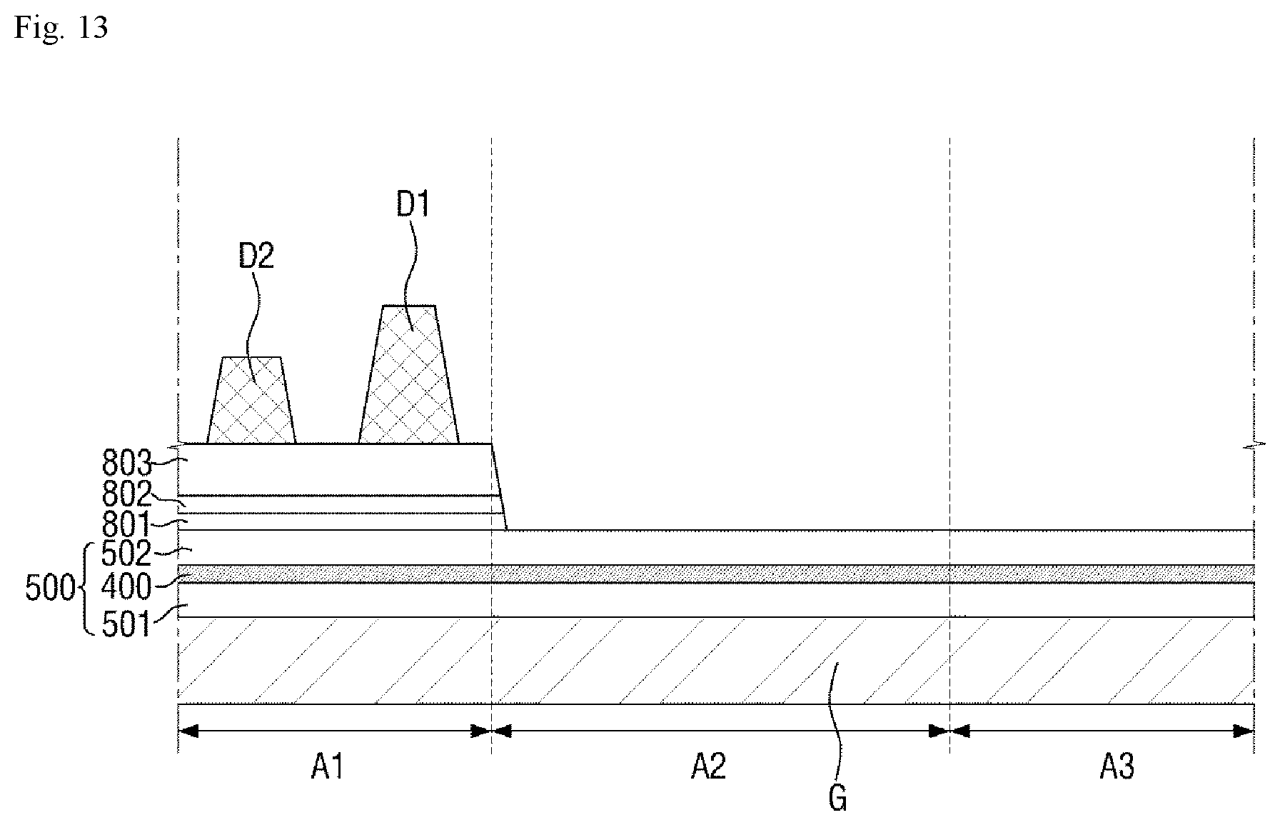 Patent US11778852 Figure 13 – Display device and method of manufacturing the same