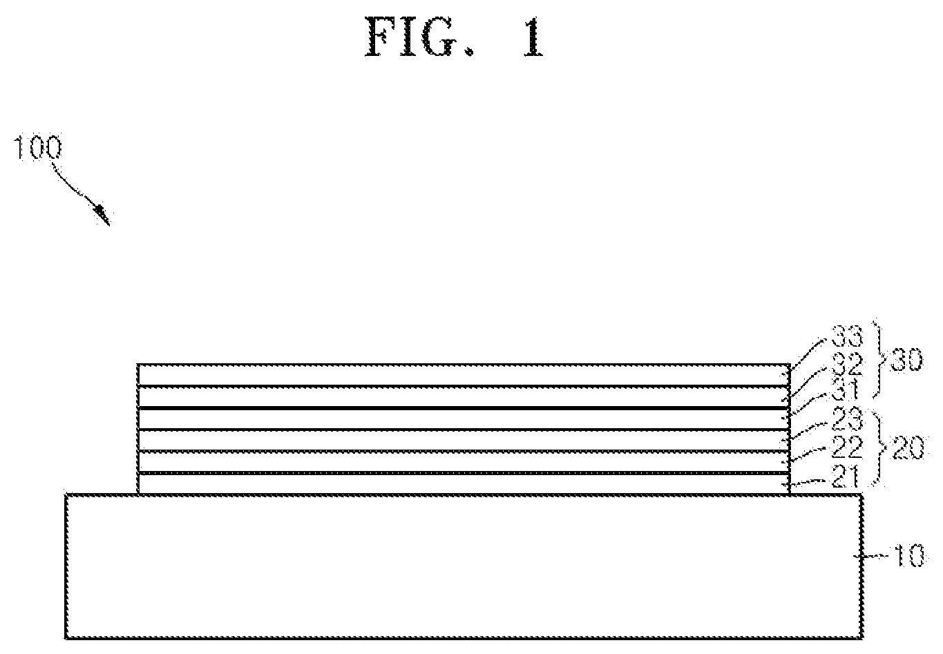 Patent US11778854 Figure 1 – Organic electroluminescent device having thin film encapsulation structure and method of fabricating the same
