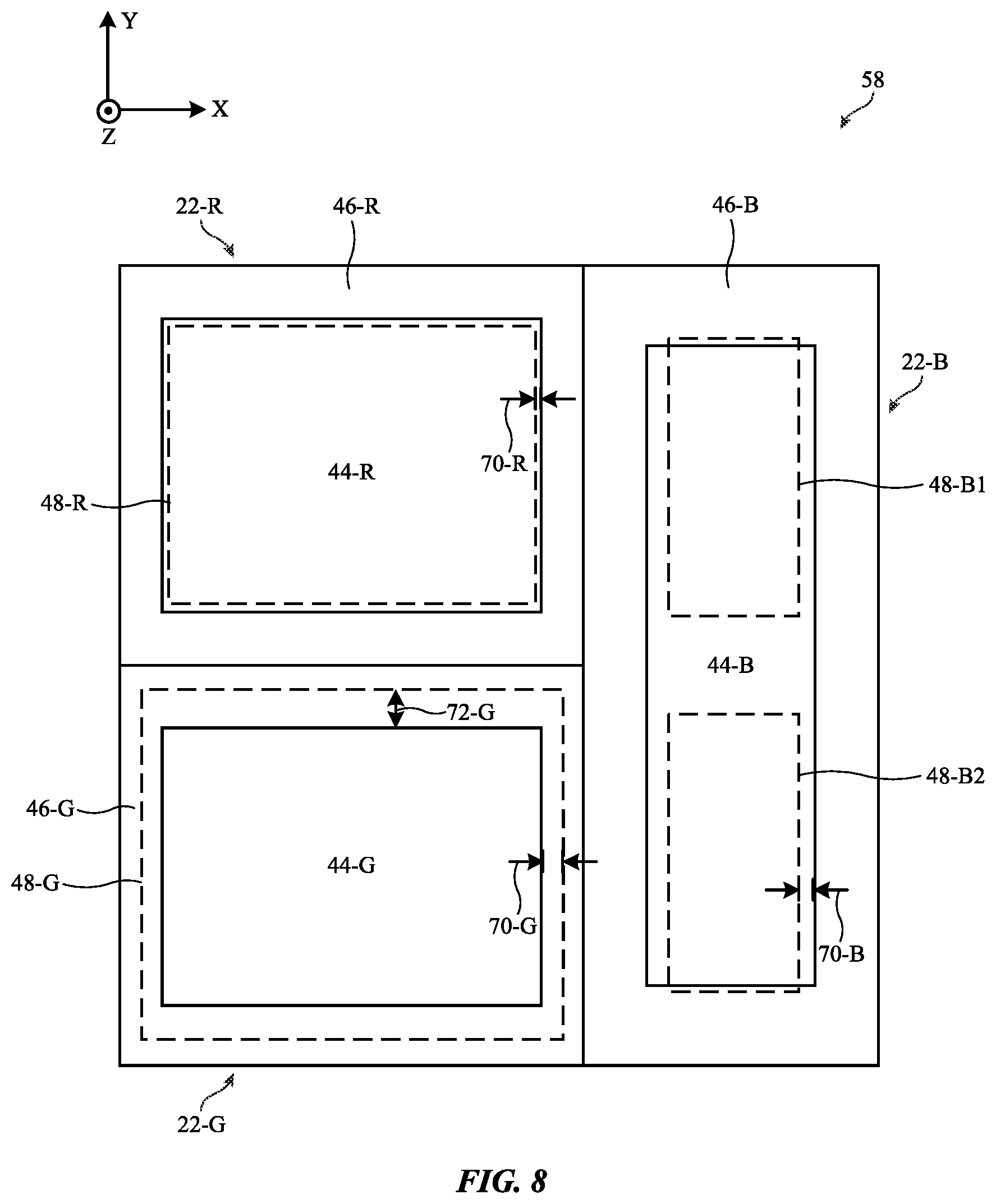 Patent US11778858 Figure 9 – Electronic device displays having microlenses