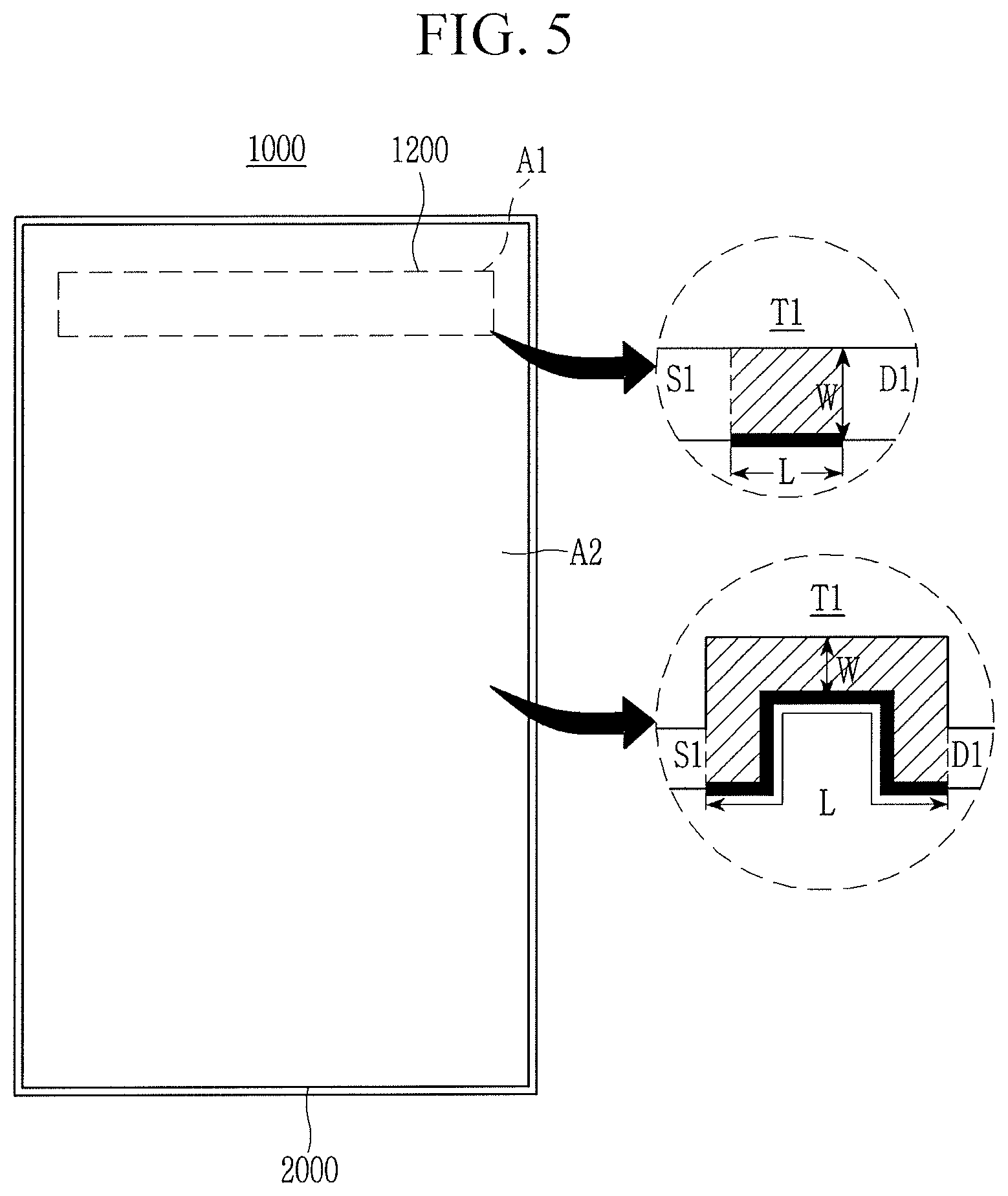 Patent US11778859 Figure 5 – Display device