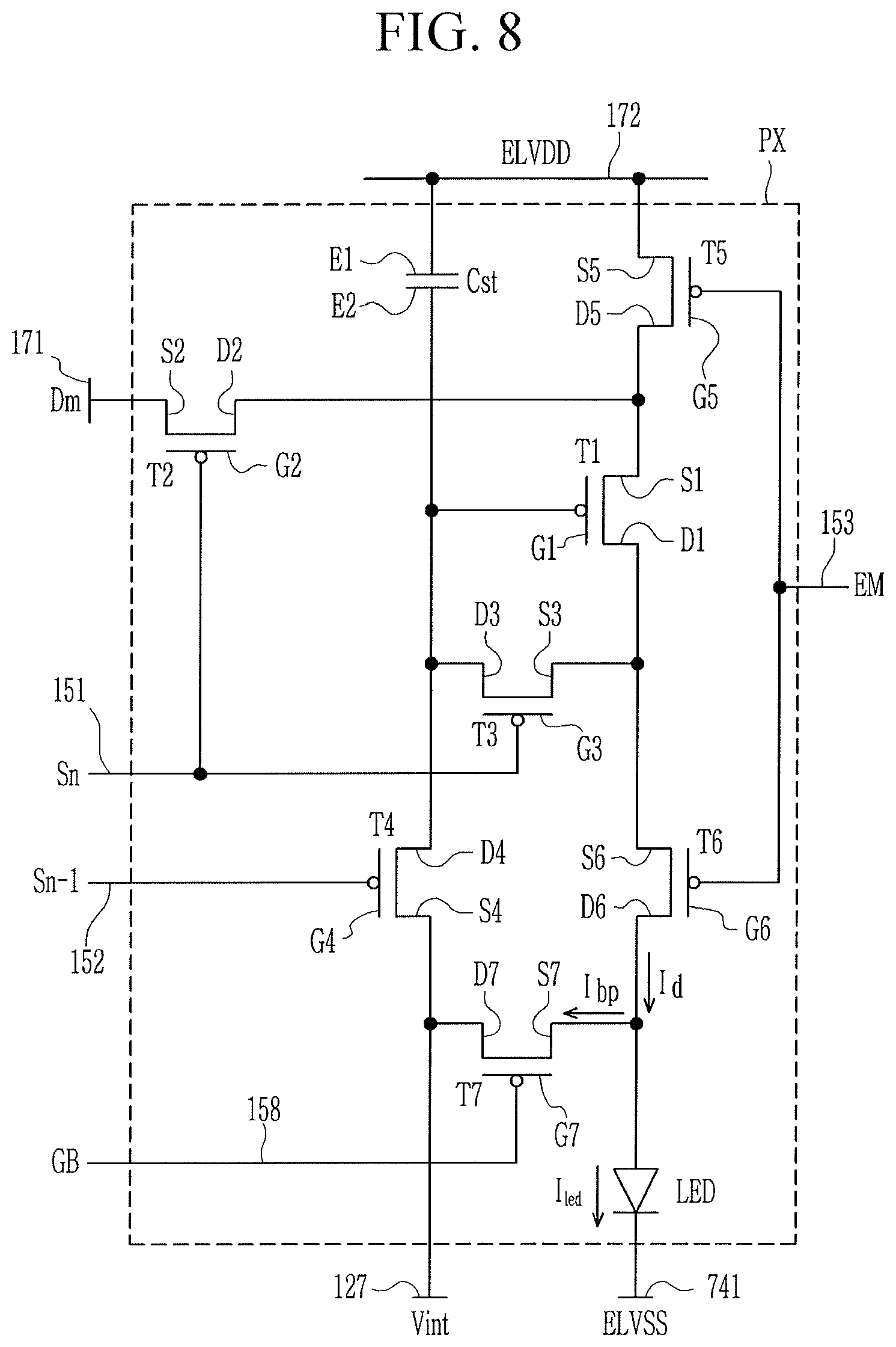 Patent US11778859 Figure 8 – Display device