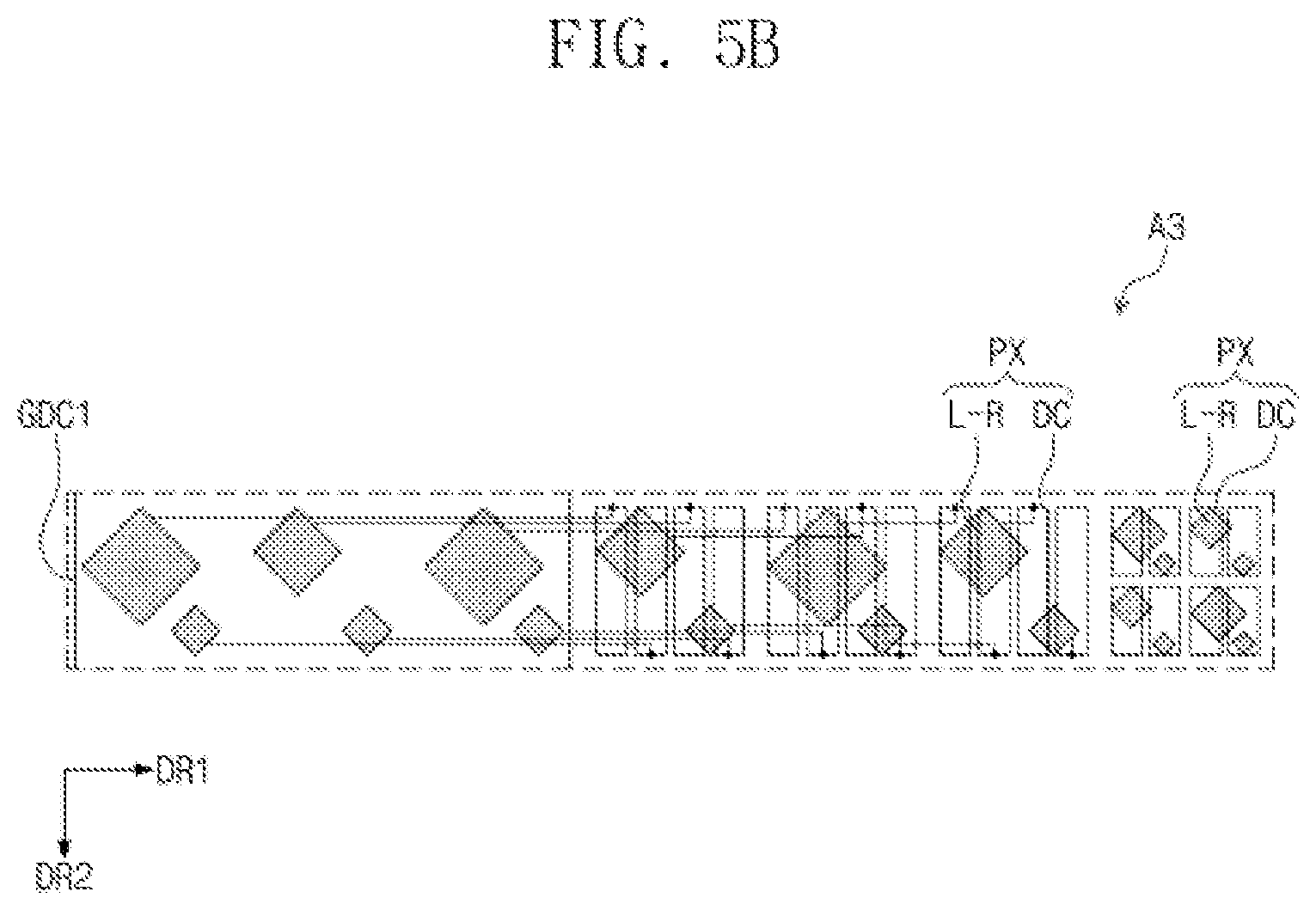 Patent US11778861 Figure 6 – Display panel that includes display area facing front of window, where emission areas of corner display area are placed, and display device including the same