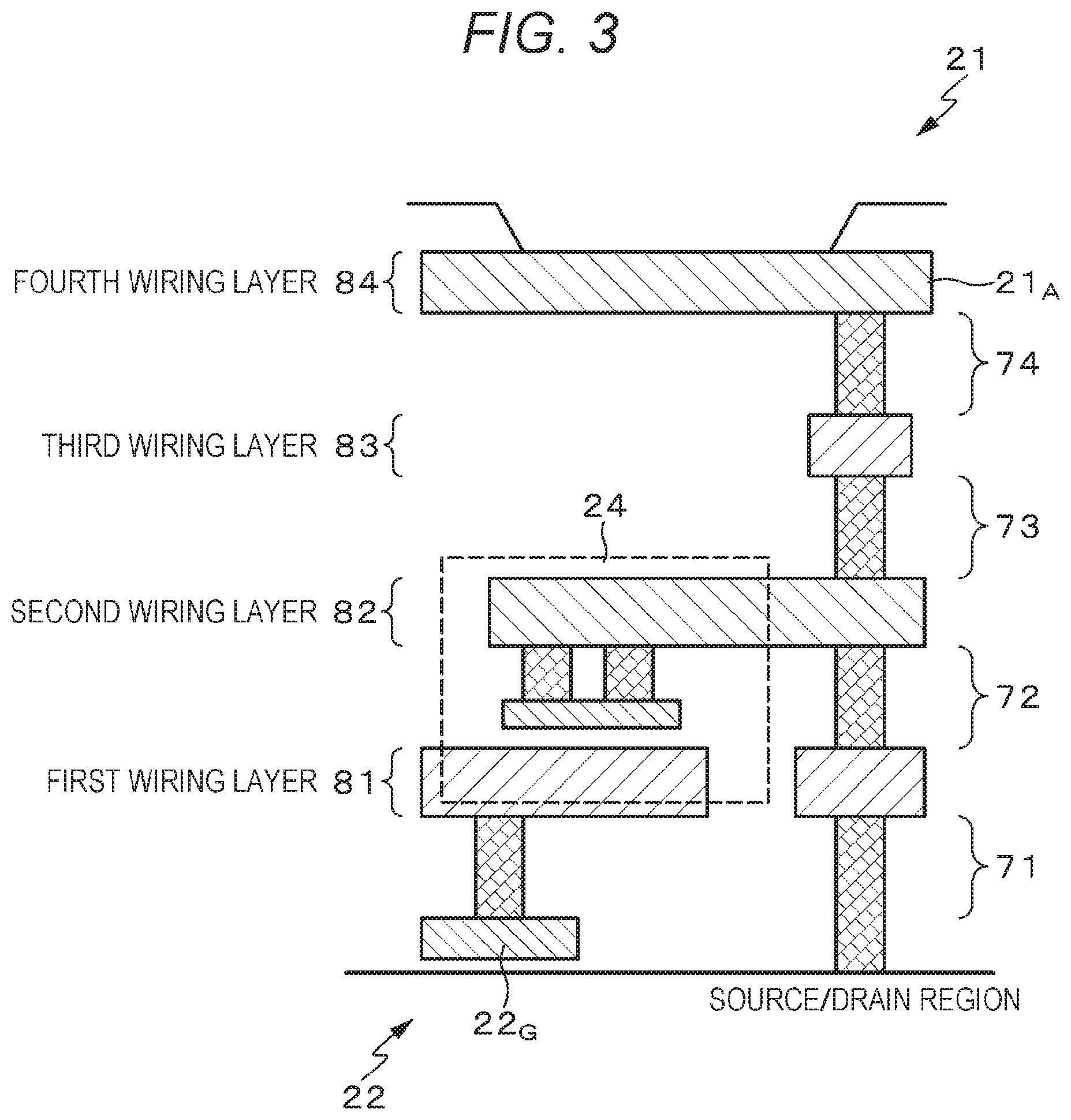 Patent US11778862 Figure 3 – Display device and electronic device including capacitors connected to anode electrode of light emitting unit