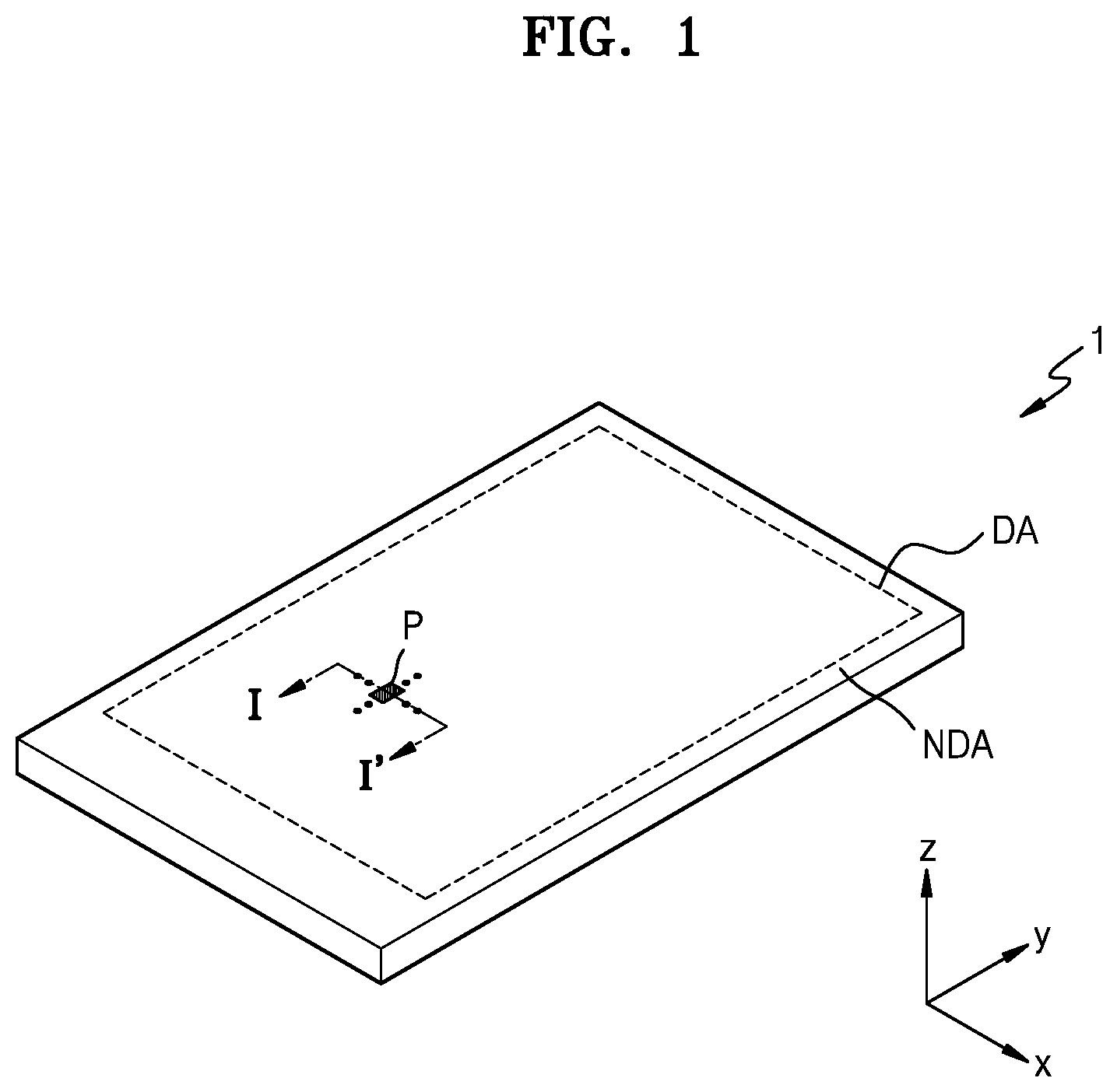 Patent US11778864 — Ink including an organic material, display device using the same, and method of manufacturing display device — Figure 1