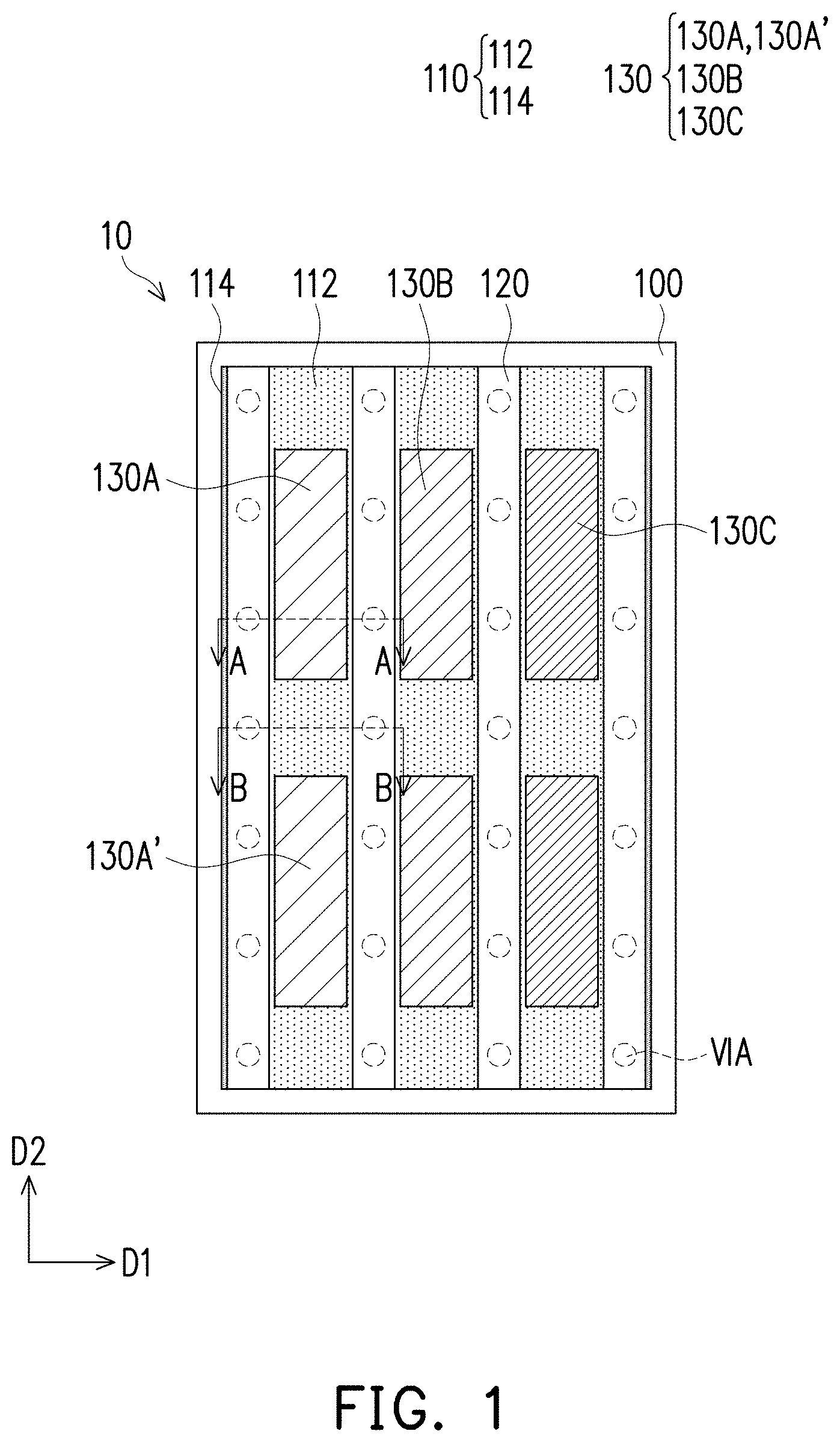 Patent US11778867 Figure 1 – Display panel