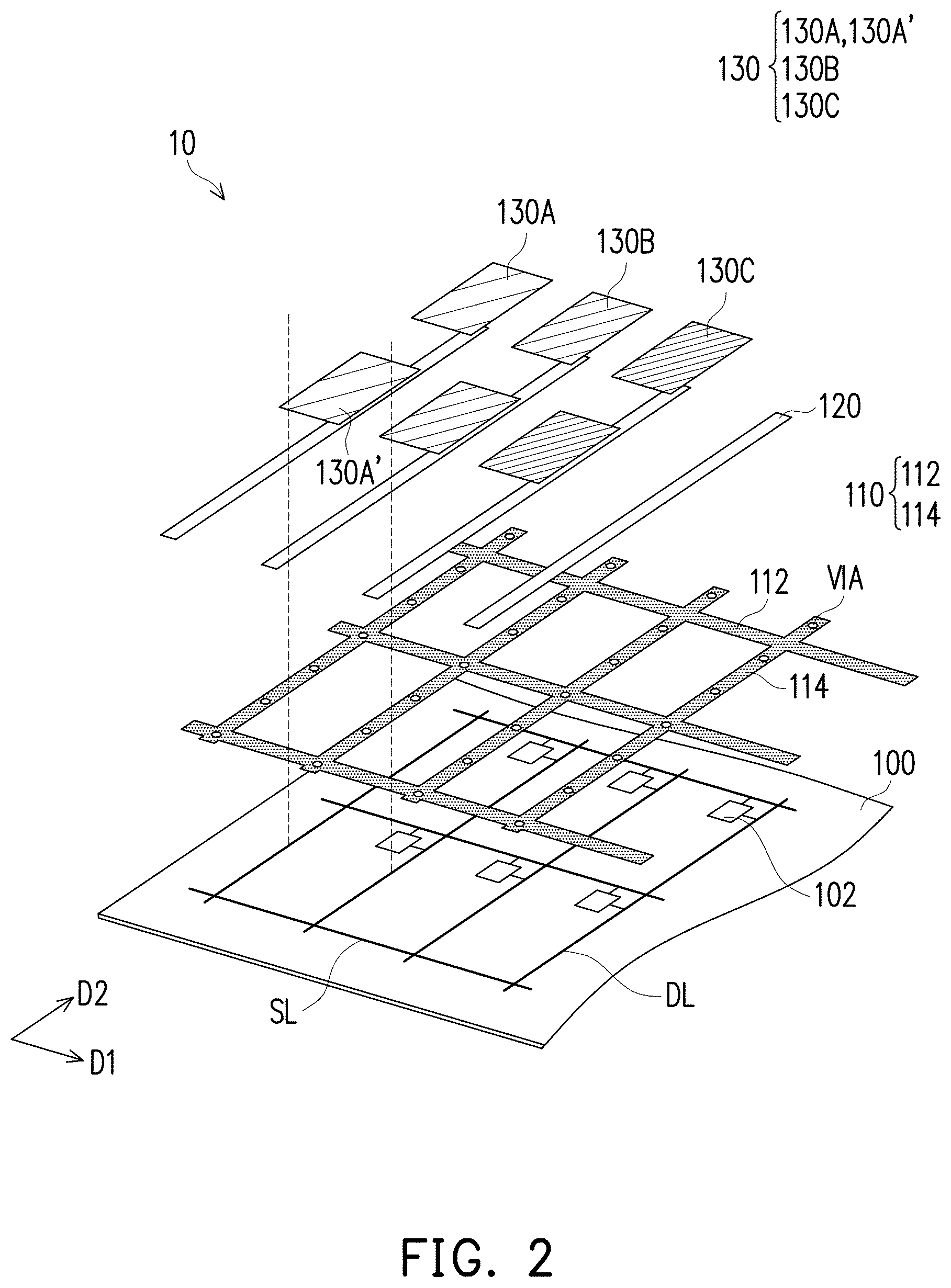 Patent US11778867 Figure 2 – Display panel