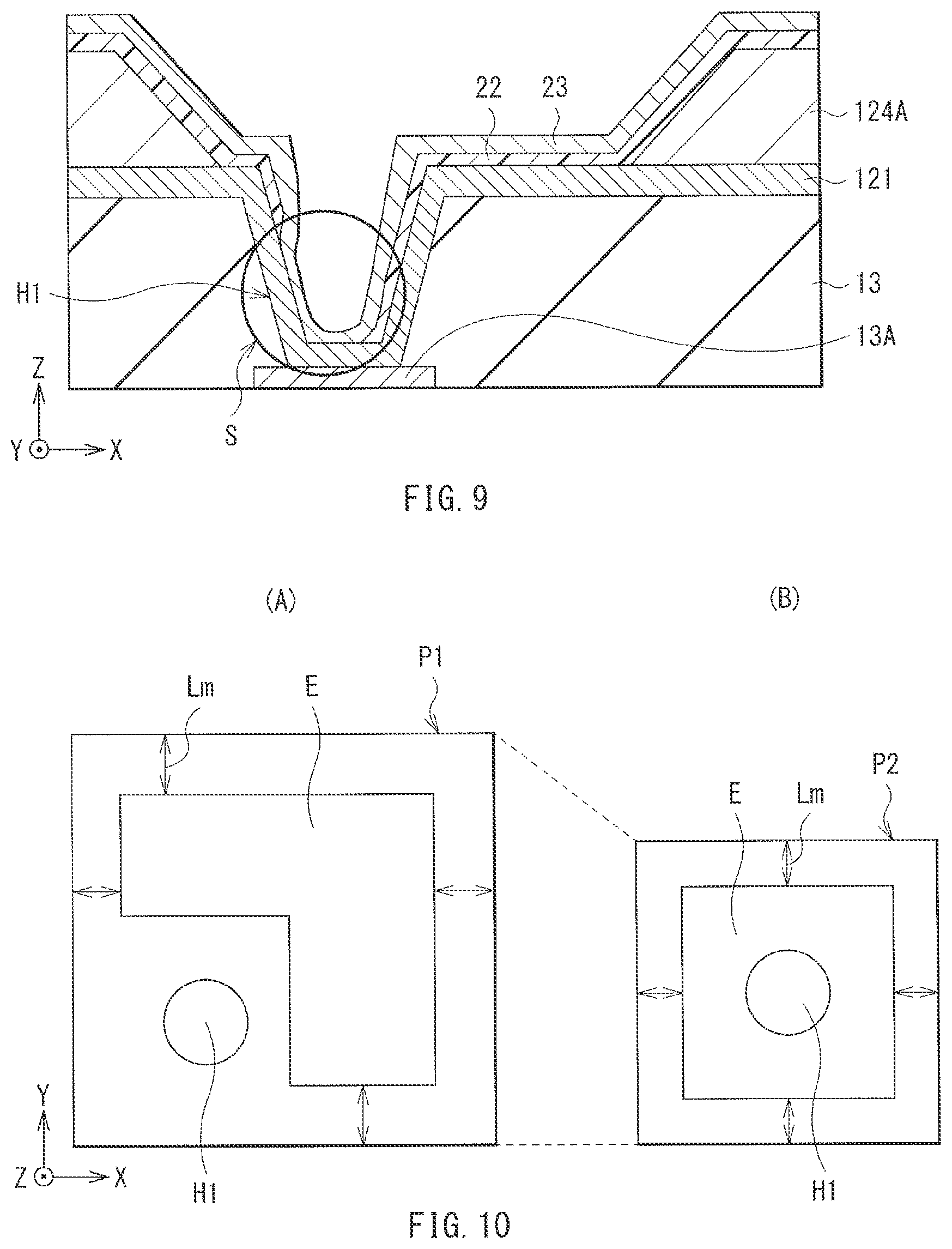 Patent US11778869 Figure 8 – Display unit and electronic apparatus including functional layer with light-emitting layer and hole injection layer