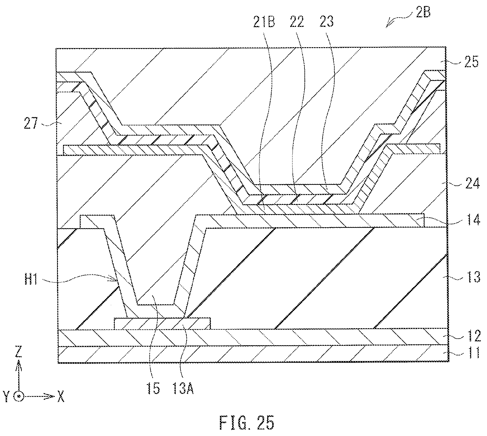 Patent US11778869 Figure 19 – Display unit and electronic apparatus including functional layer with light-emitting layer and hole injection layer