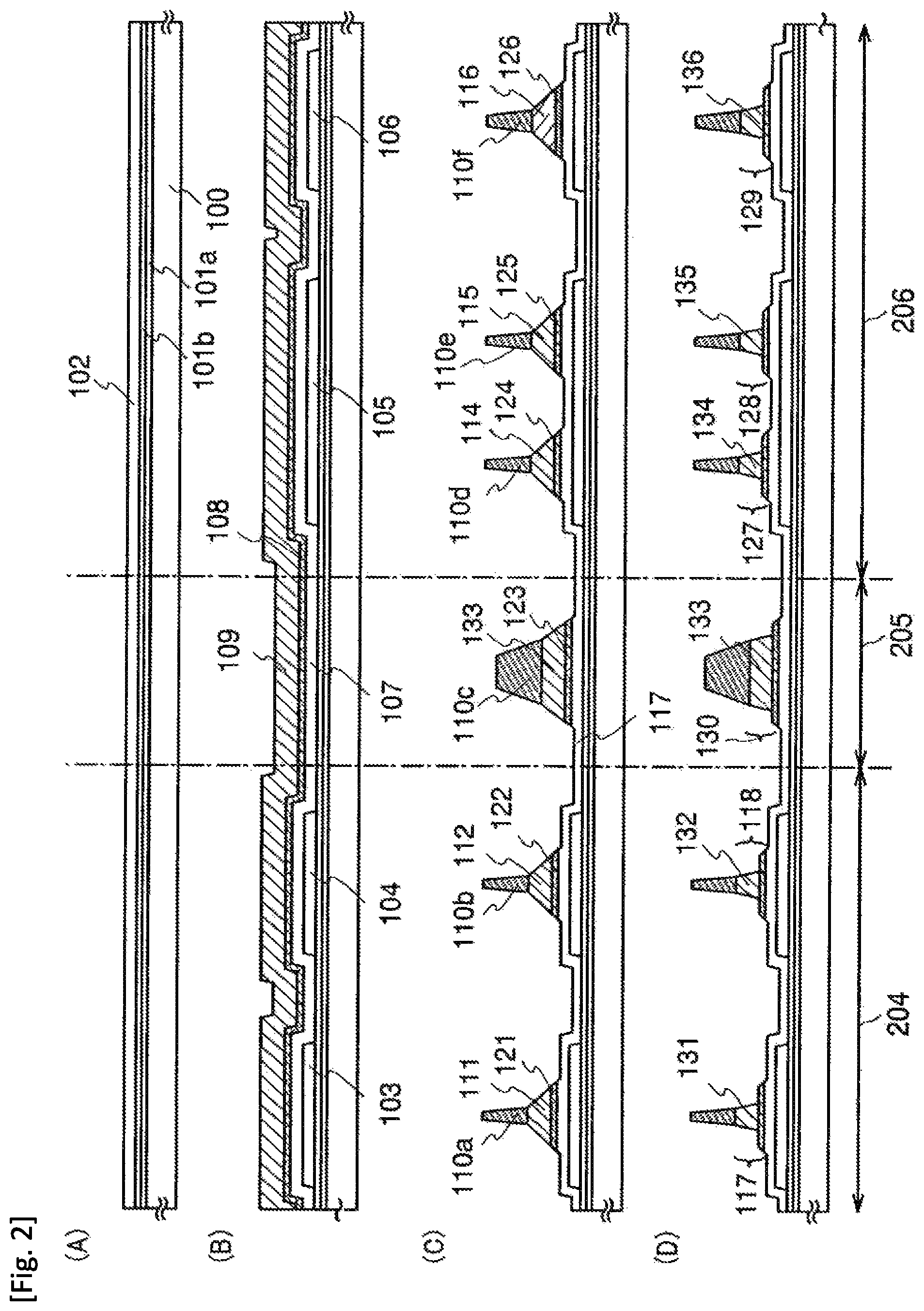 Patent US11778870 Figure 2 – Display device, electronic apparatus, and method of fabricating the display device