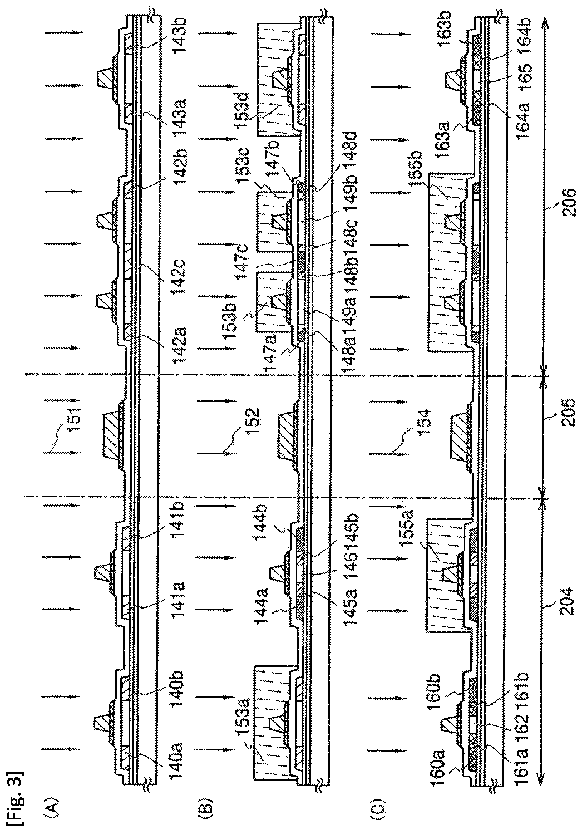 Patent US11778870 Figure 3 – Display device, electronic apparatus, and method of fabricating the display device