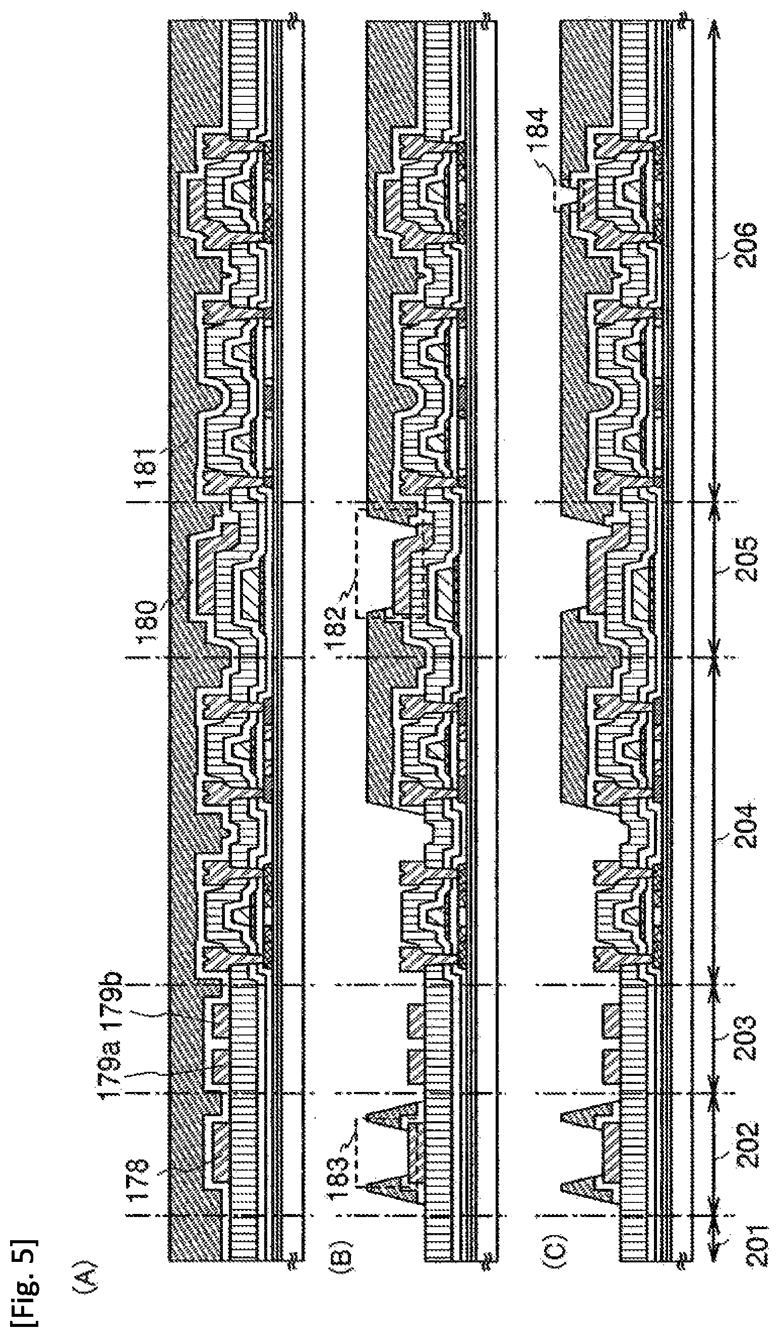 Patent US11778870 Figure 5 – Display device, electronic apparatus, and method of fabricating the display device