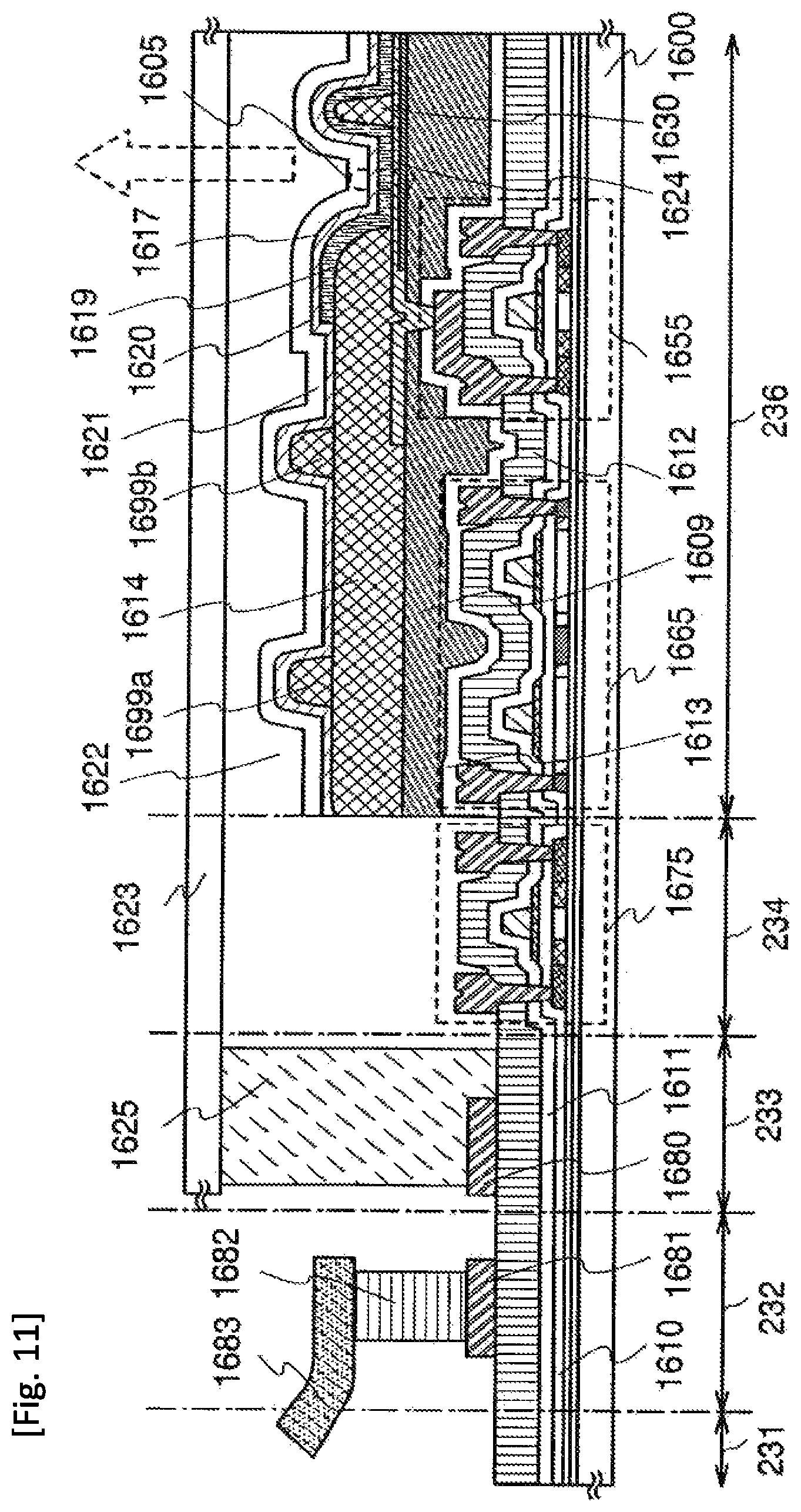 Patent US11778870 Figure 11 – Display device, electronic apparatus, and method of fabricating the display device