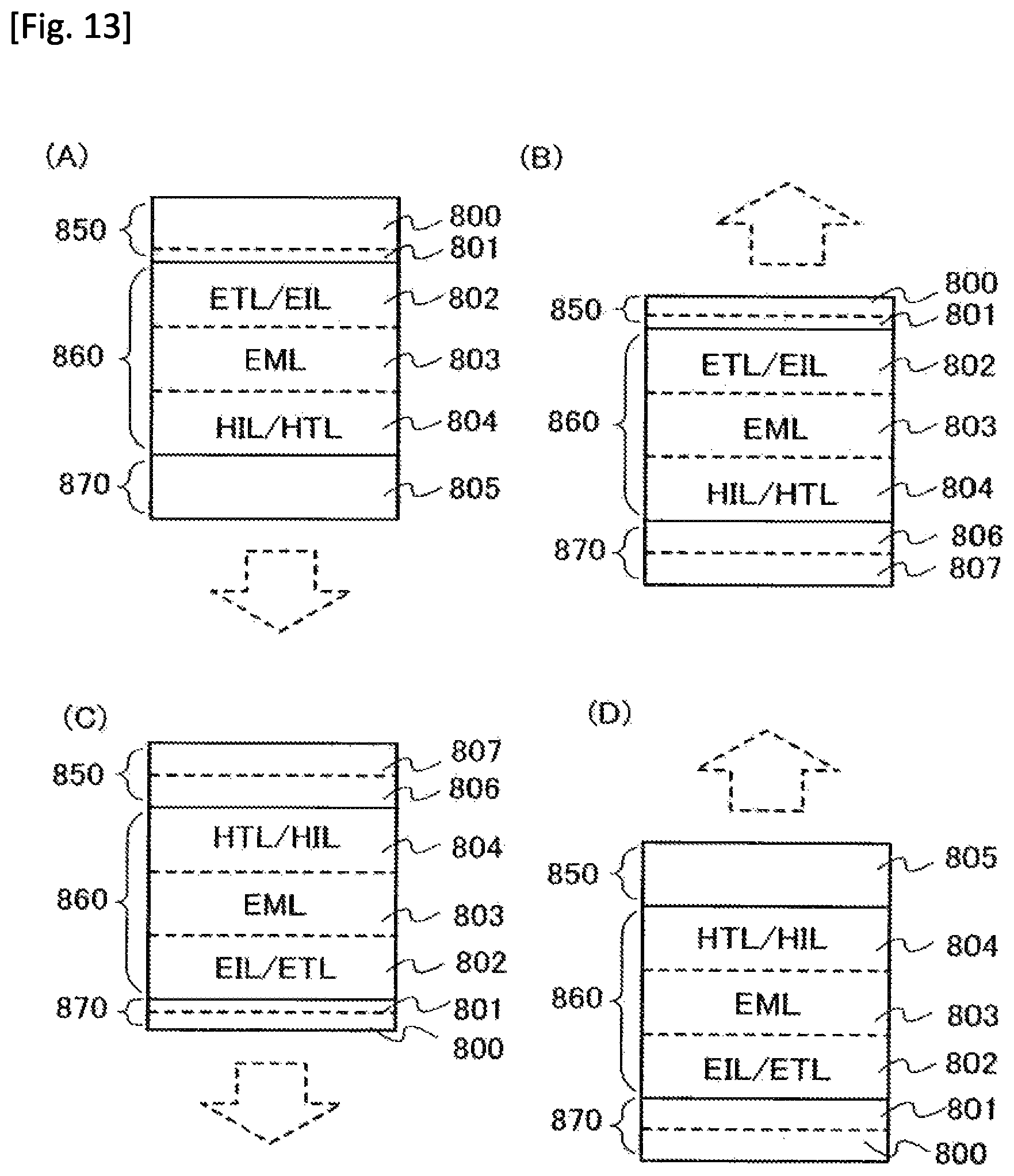 Patent US11778870 Figure 13 – Display device, electronic apparatus, and method of fabricating the display device