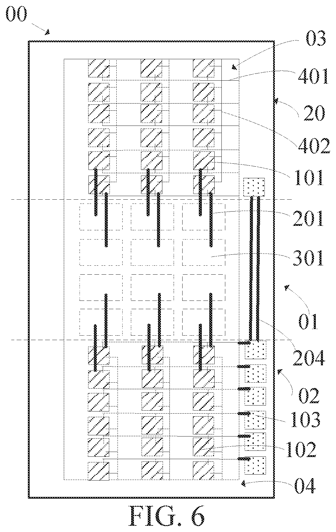 Patent US11778873 Figure 4 – Array substrate and display panel