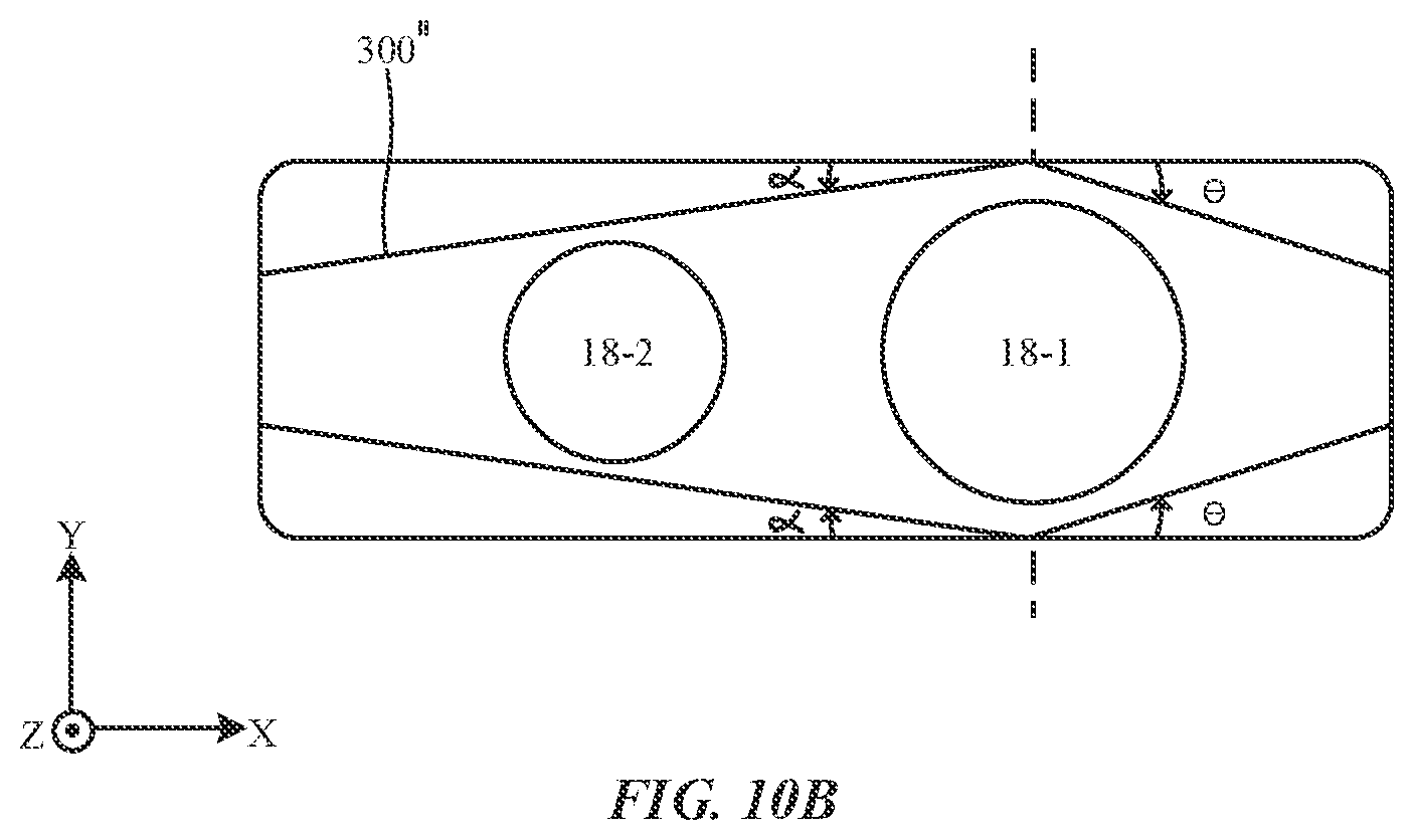Patent US11778874 Figure 13 – Reducing border width around a hole in display active area