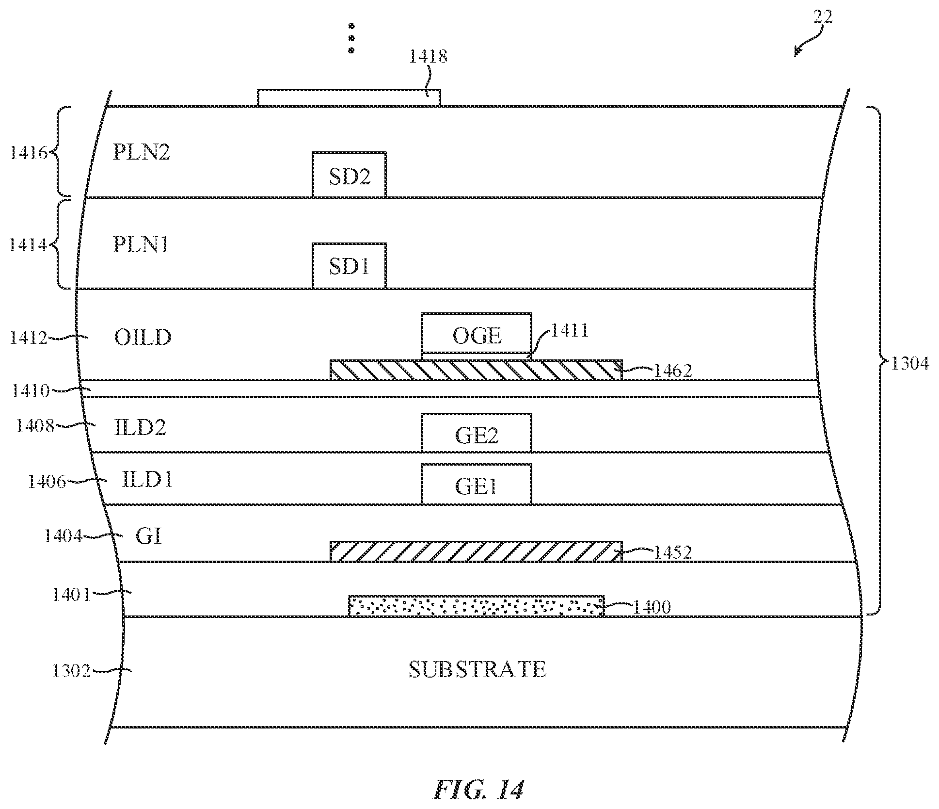 Patent US11778874 Figure 19 – Reducing border width around a hole in display active area