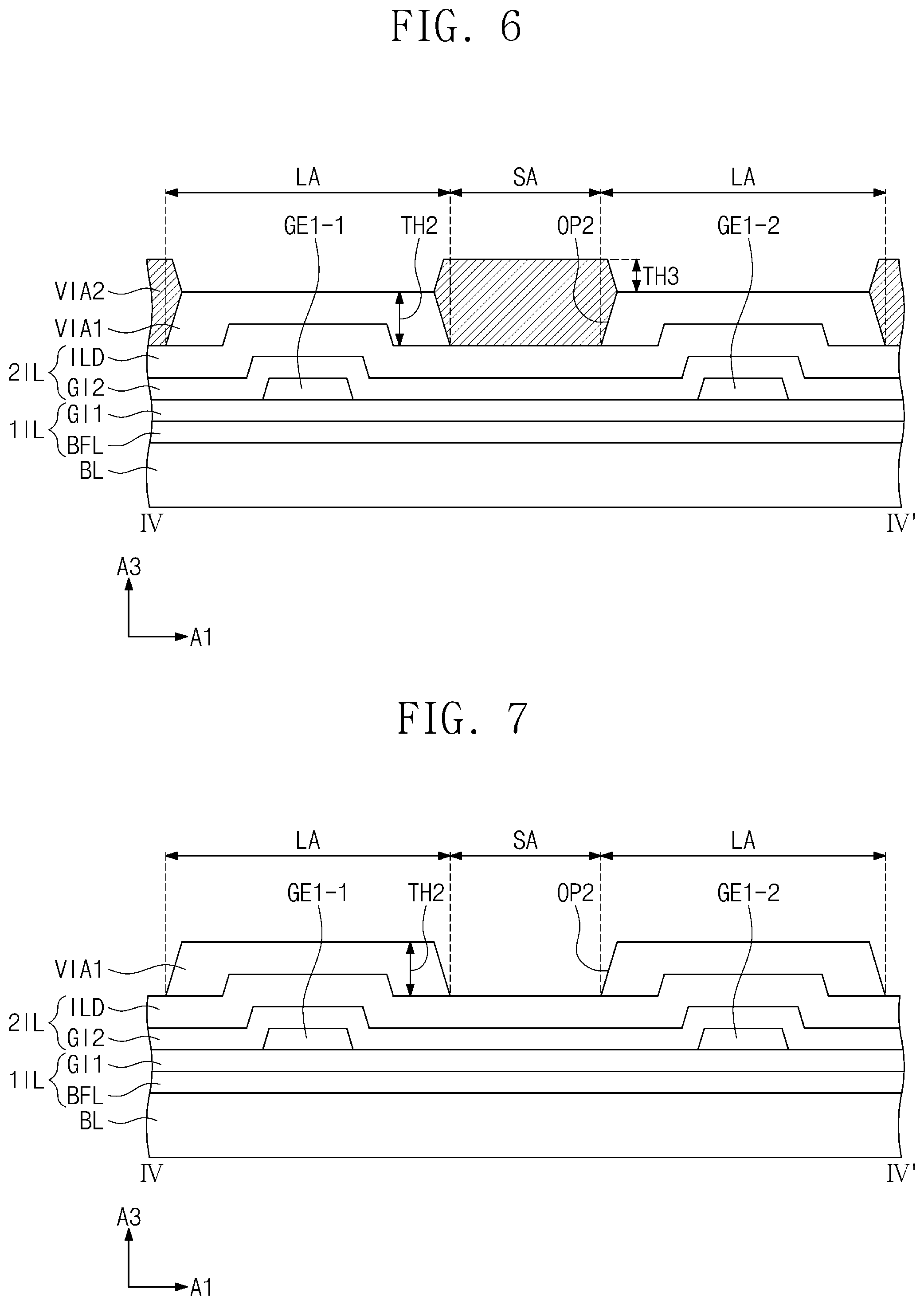 Patent US11778875 Figure 8 – Display panel having inclined edge defined by respective end surfaces of base substrate and insulating layer, and display device including the same