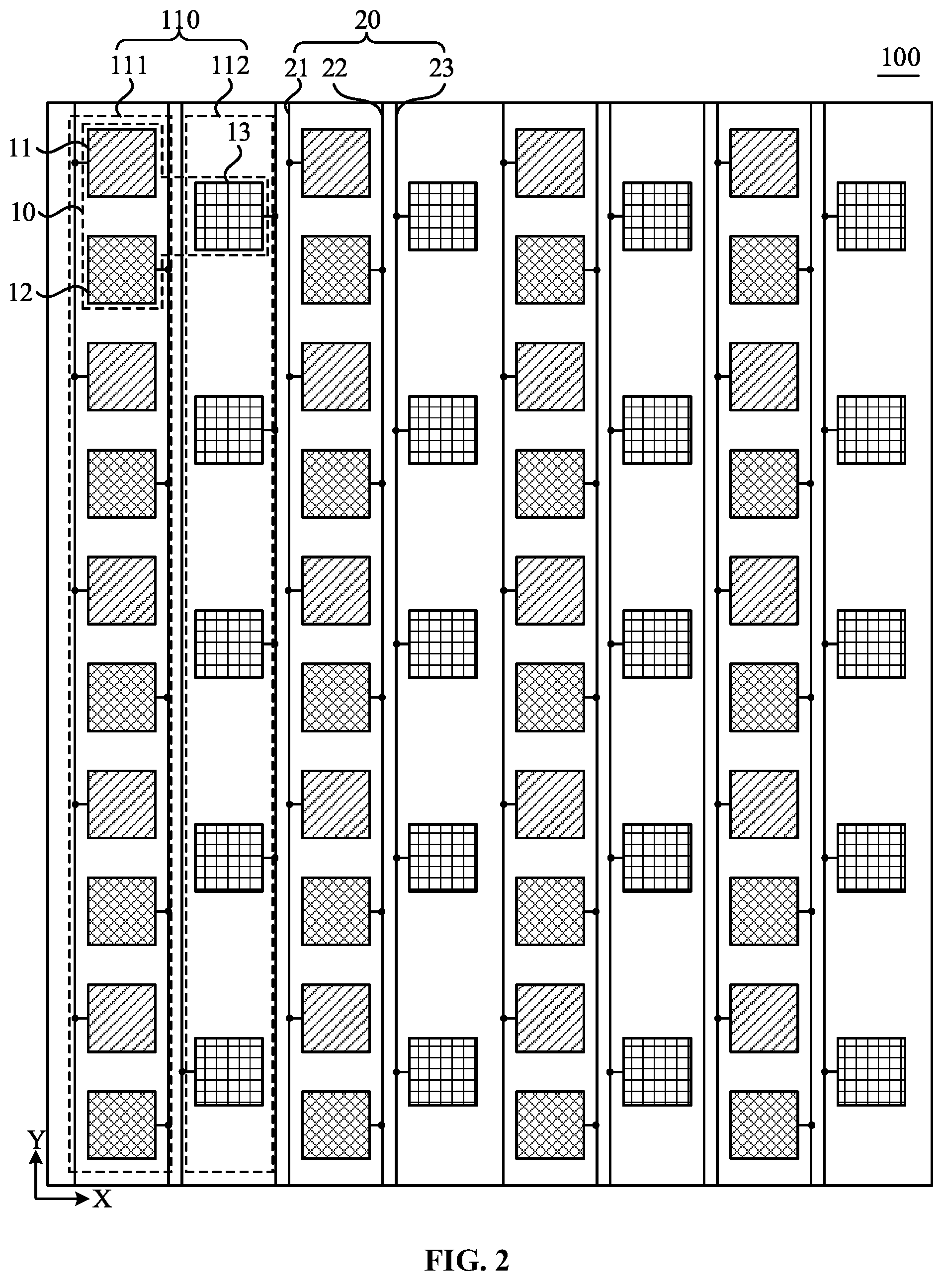 Patent US11778876 Figure 2 – Display panel and display device