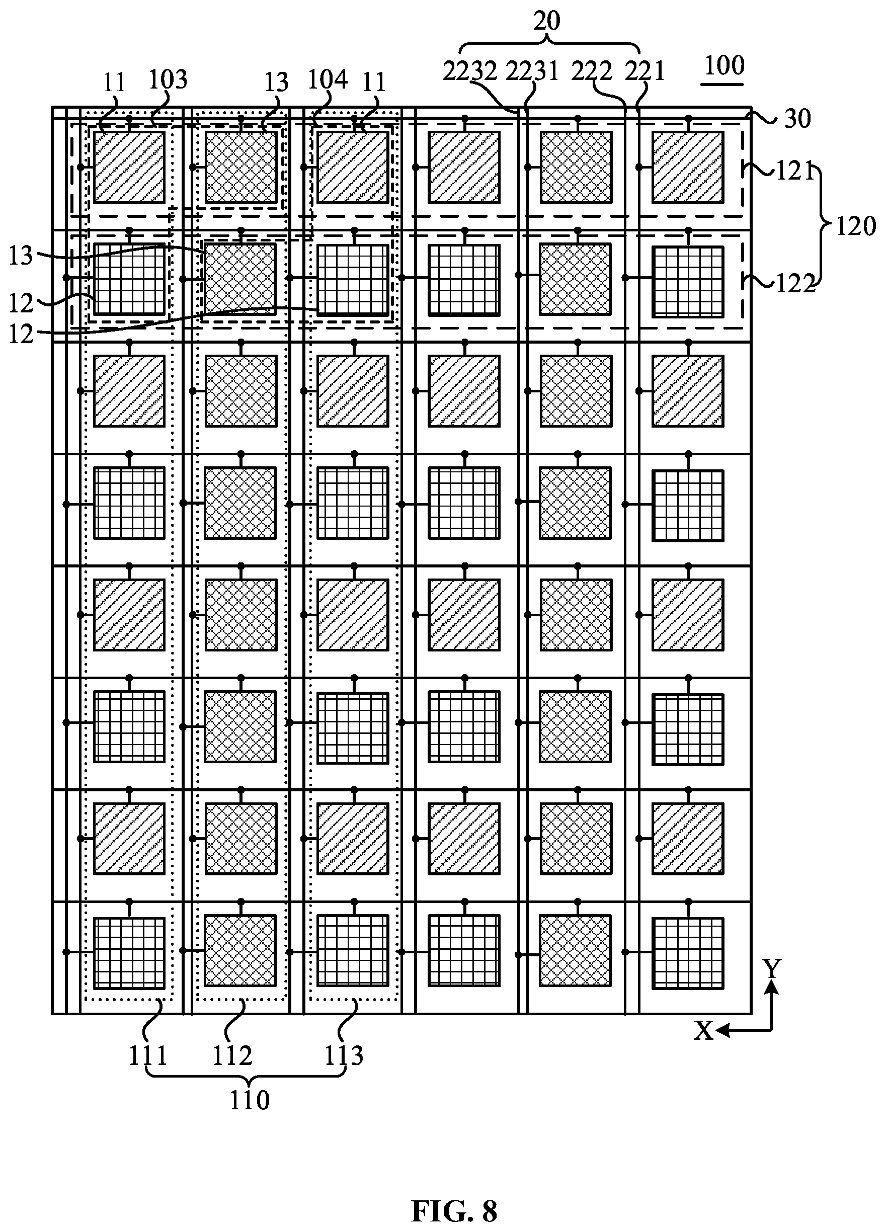 Patent US11778876 Figure 8 – Display panel and display device