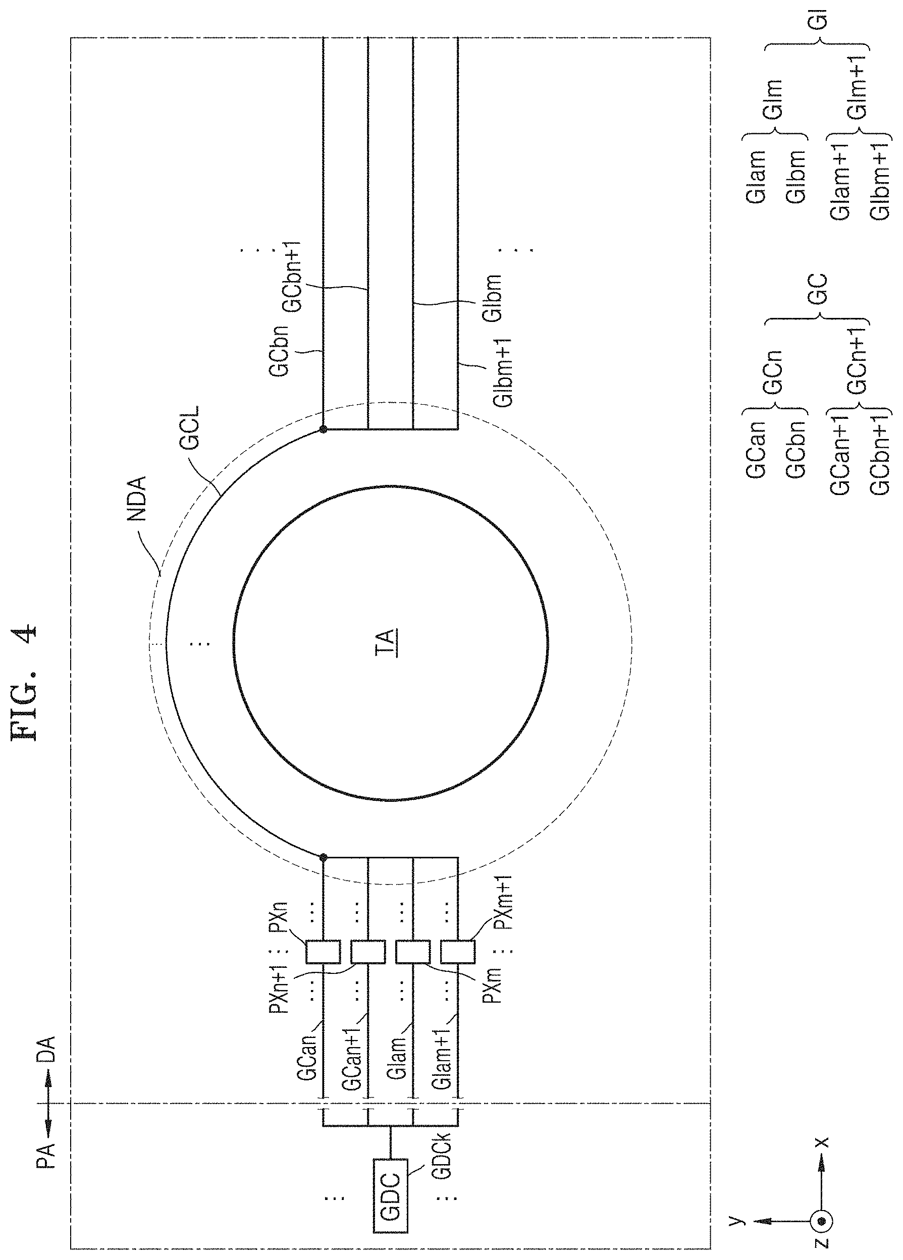Patent US11778877 Figure 4 – Display device incuding hole region in display area