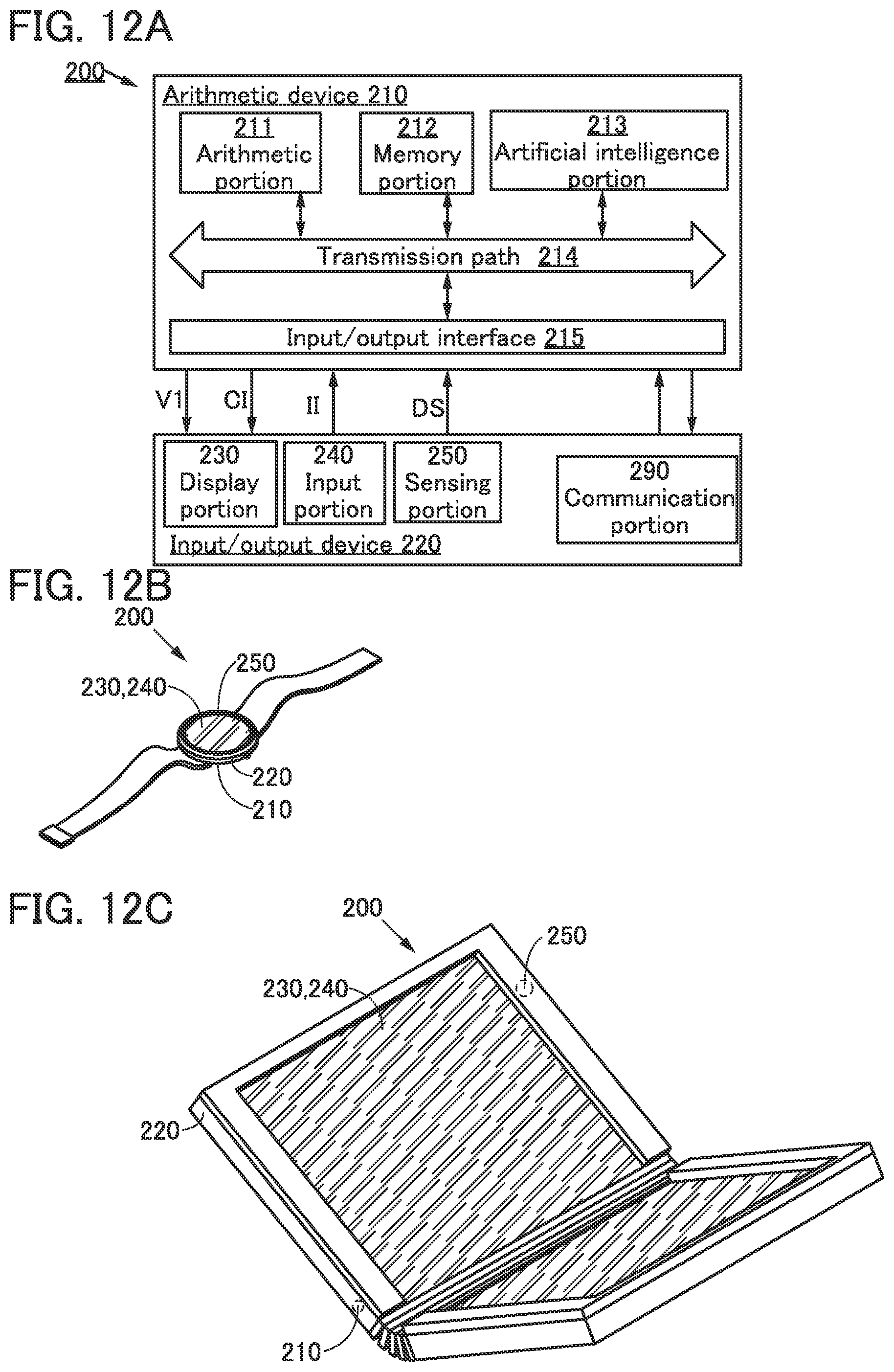 Patent US11778878 Figure 12 – Display panel, display device, input/output device, and data processing device