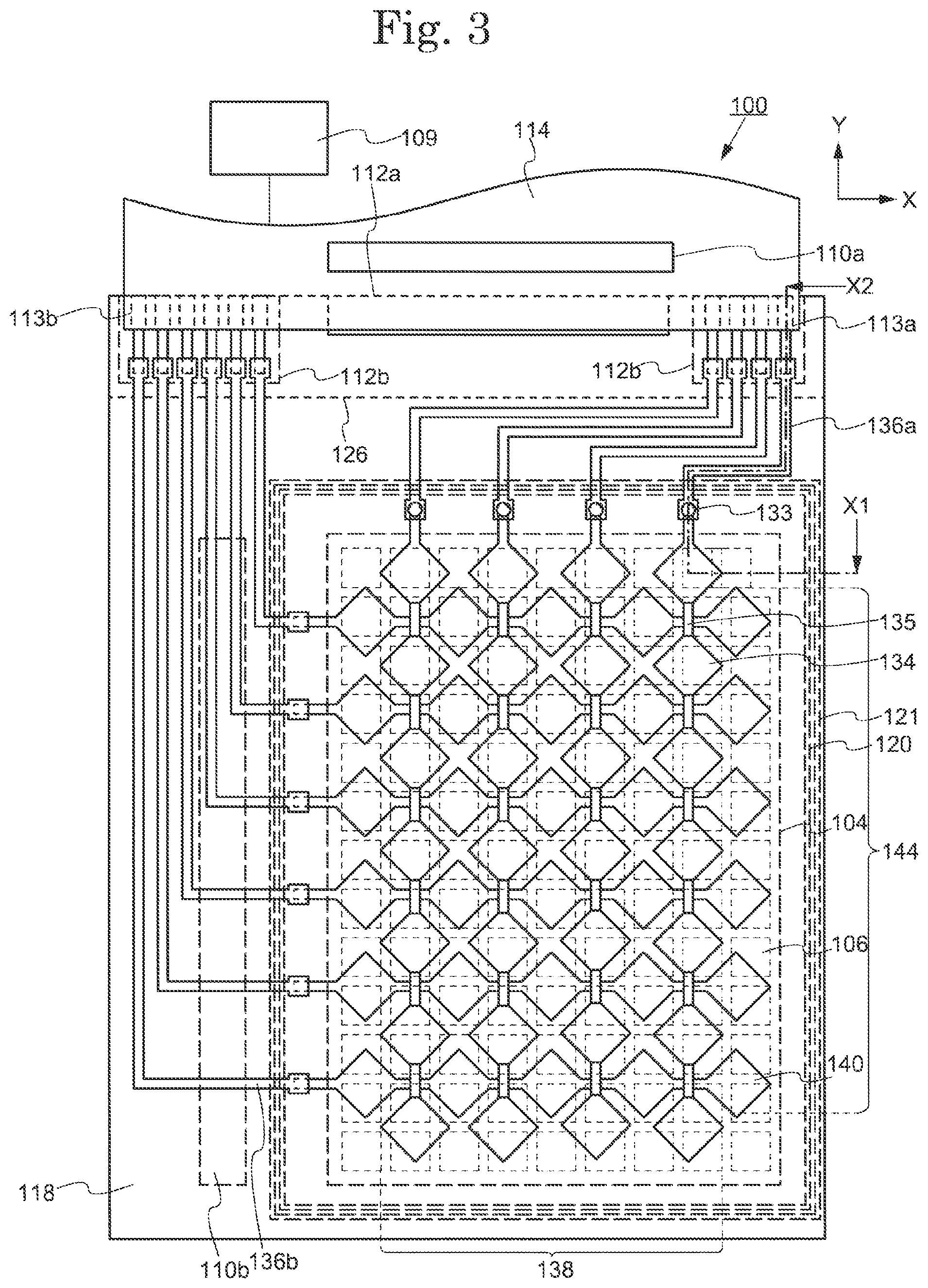 Patent US11778879 Figure 3 – Display device including concave/convex structure in the inorganic insulation layer