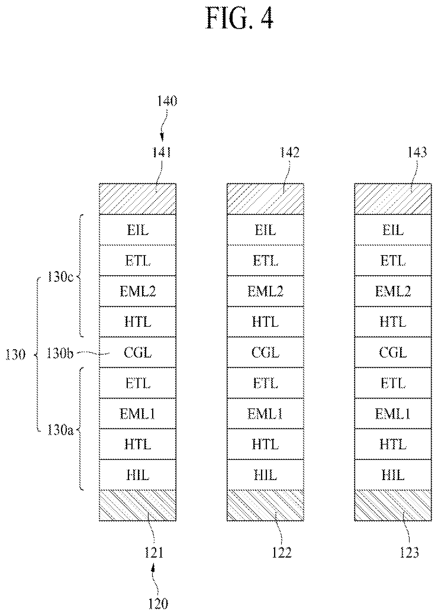 Patent US11778881 Figure 3 – Light emitting display device having a trench between pixels