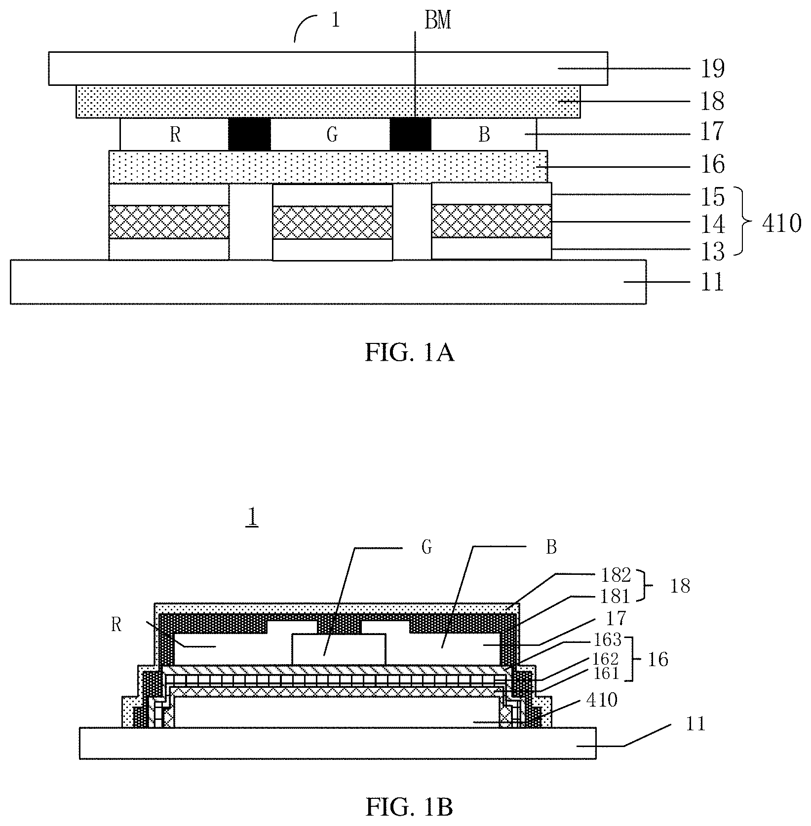 Patent US11778883 Figure 1 – Display device, manufacture method, and electronic equipment