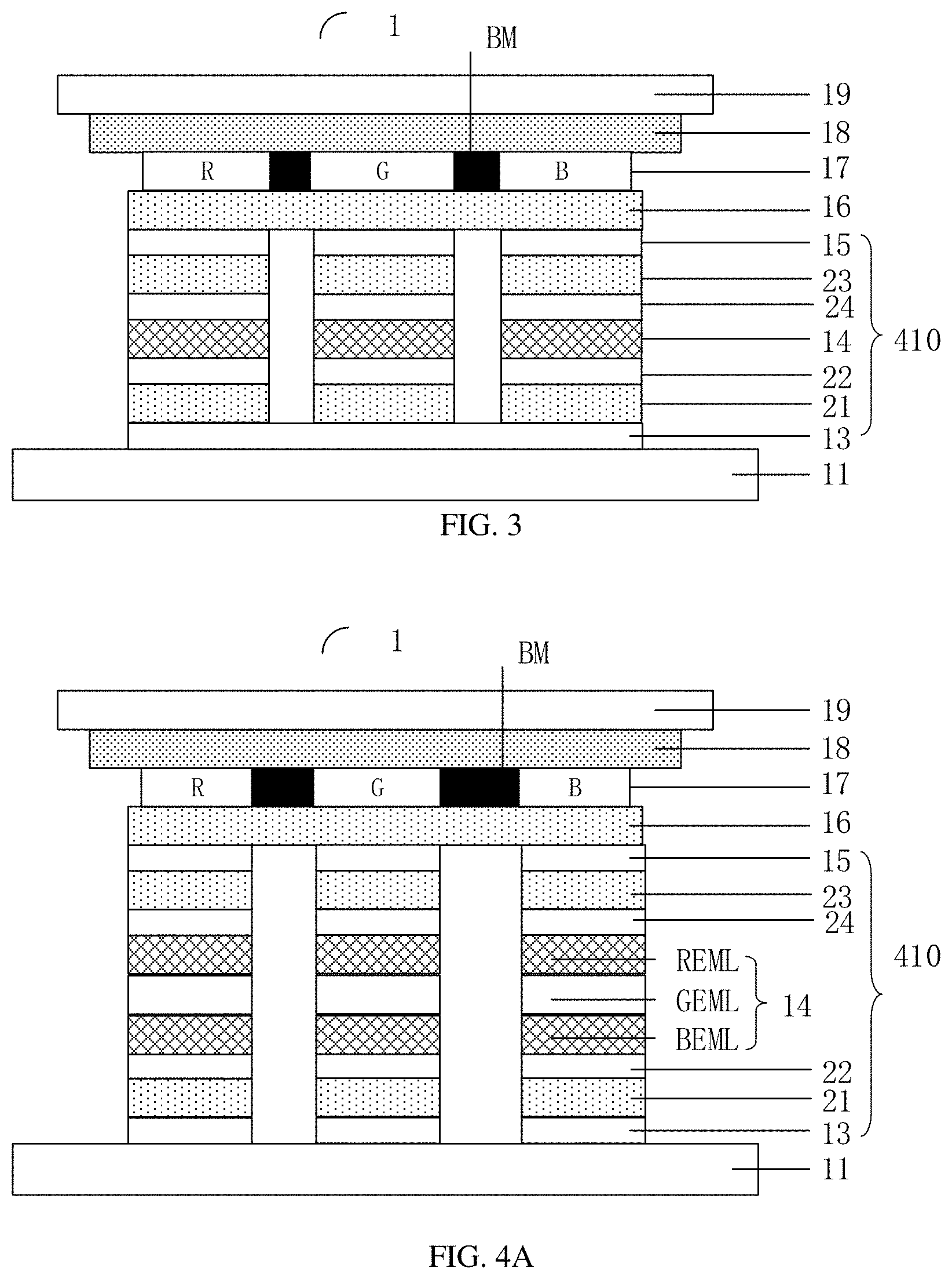 Patent US11778883 Figure 4 – Display device, manufacture method, and electronic equipment