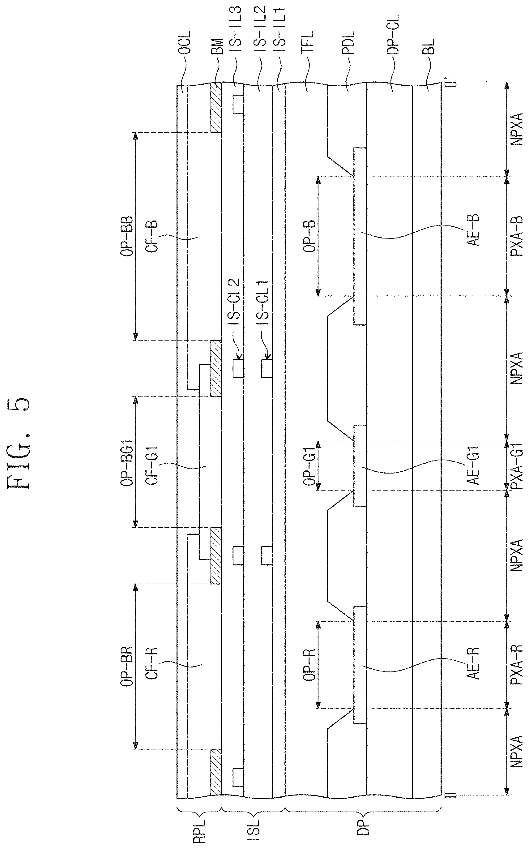 Patent US11778884 Figure 7 – Display device having flexible and enhanced black color sense characteristics