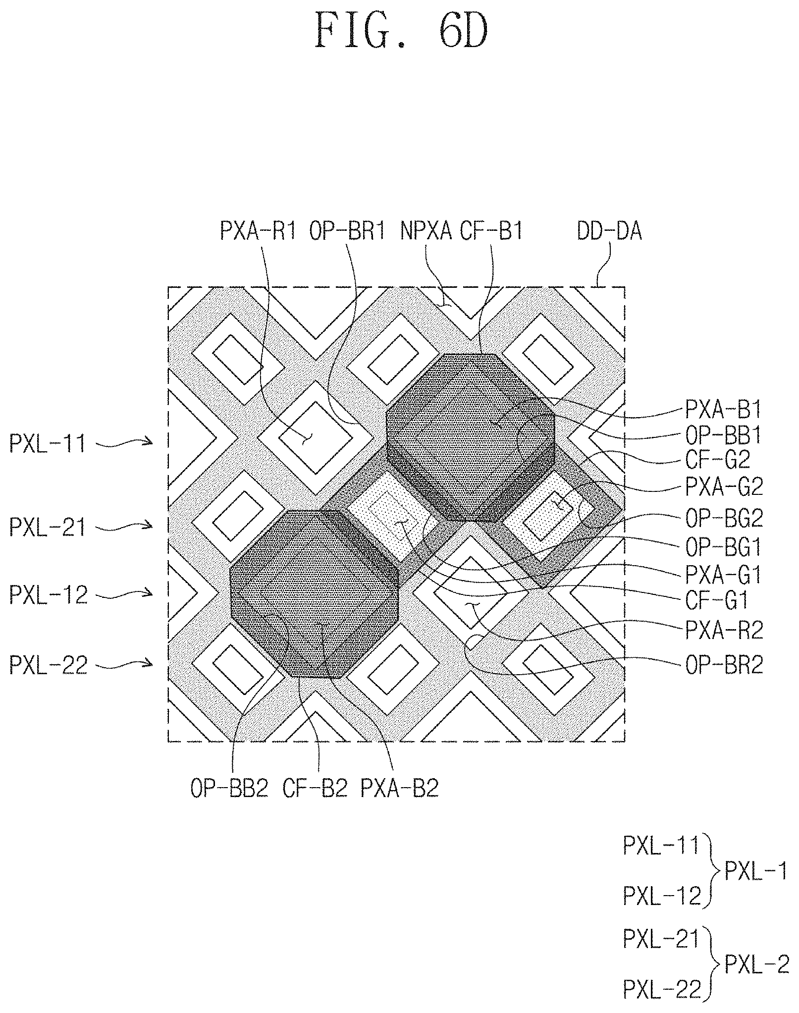 Patent US11778884 Figure 11 – Display device having flexible and enhanced black color sense characteristics