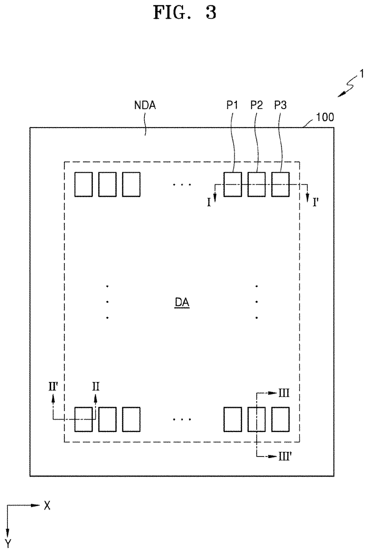Patent US11778885 Figure 3 – Display apparatus comprising dummy color filter and dummy color conversion pattern