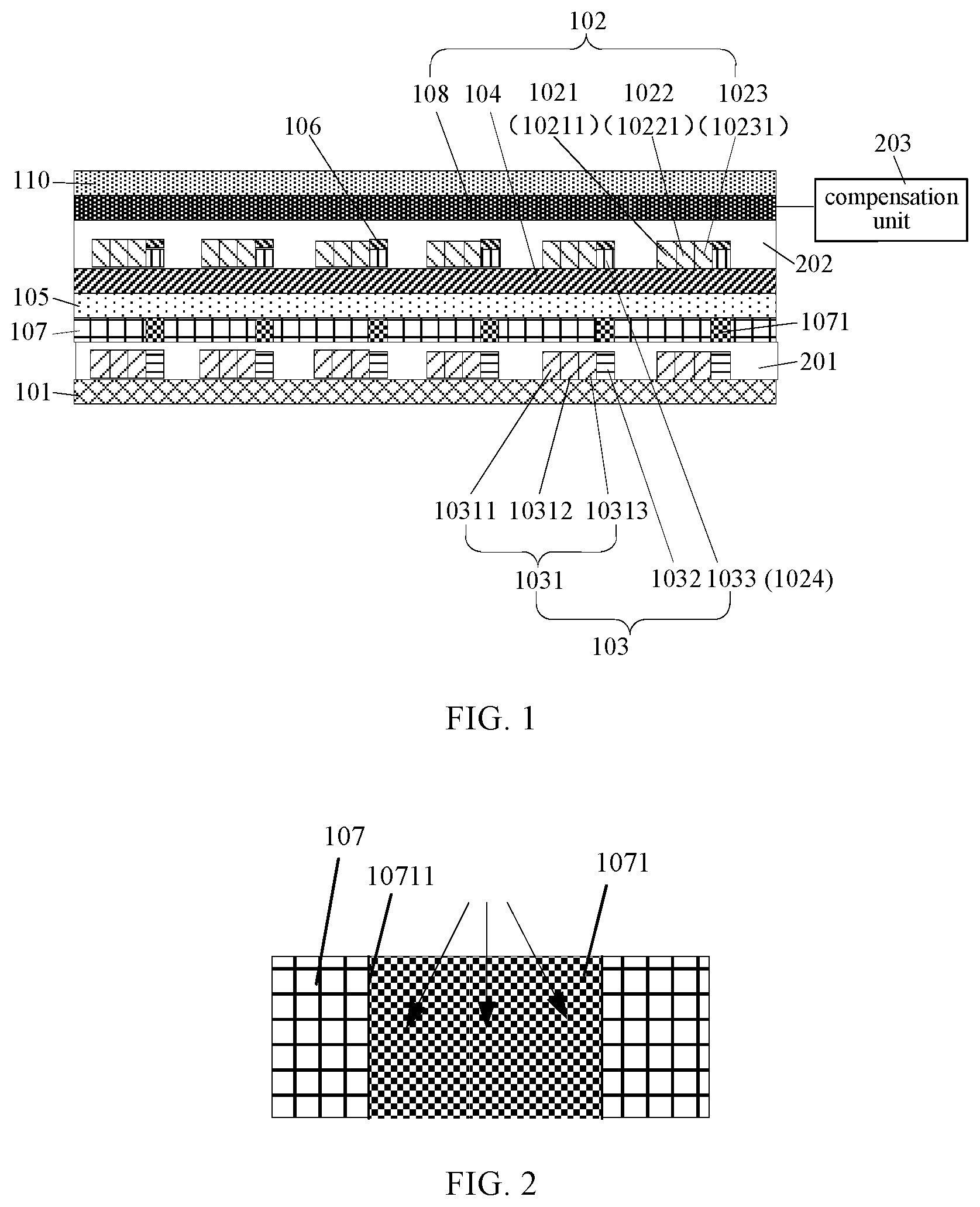 Patent US11778887 Figure 1 – Array substrate and display device